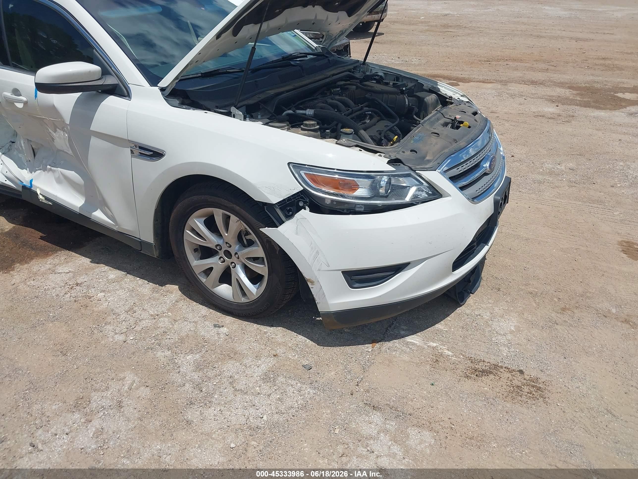 2012 Ford Taurus Sel White vin: 1FAHP2EW7CG130236