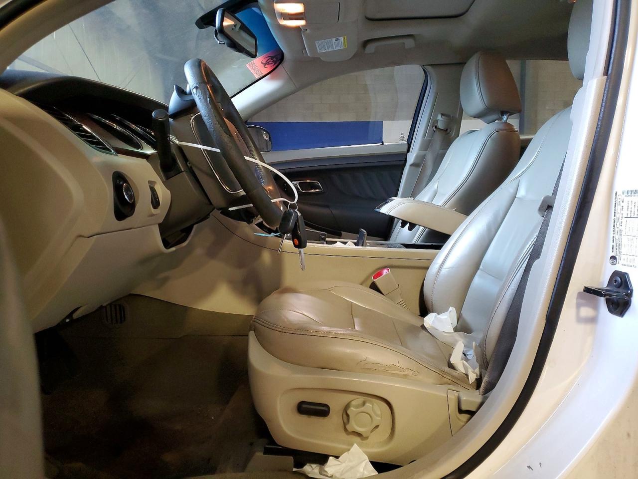 2012 Ford Taurus Sel White vin: 1FAHP2EW7CG132228