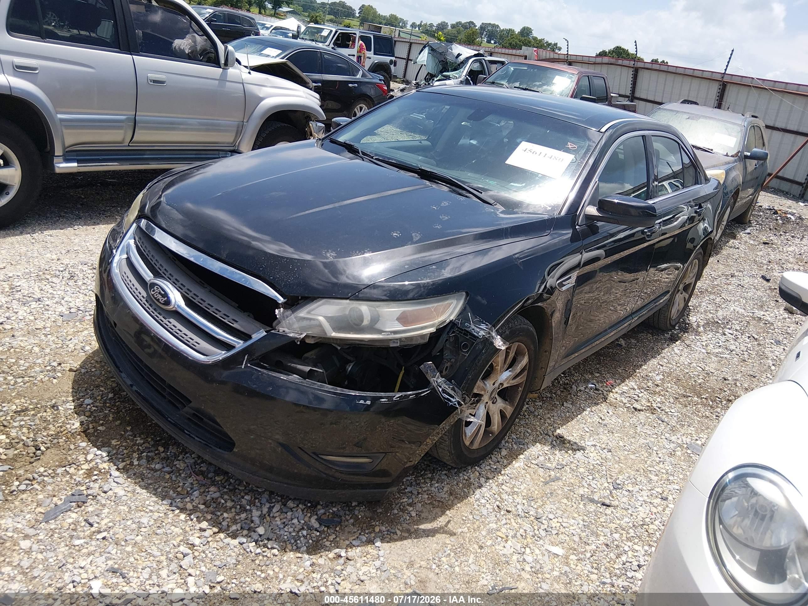 2012 Ford Taurus Sel Черный vin: 1FAHP2EW7CG140636