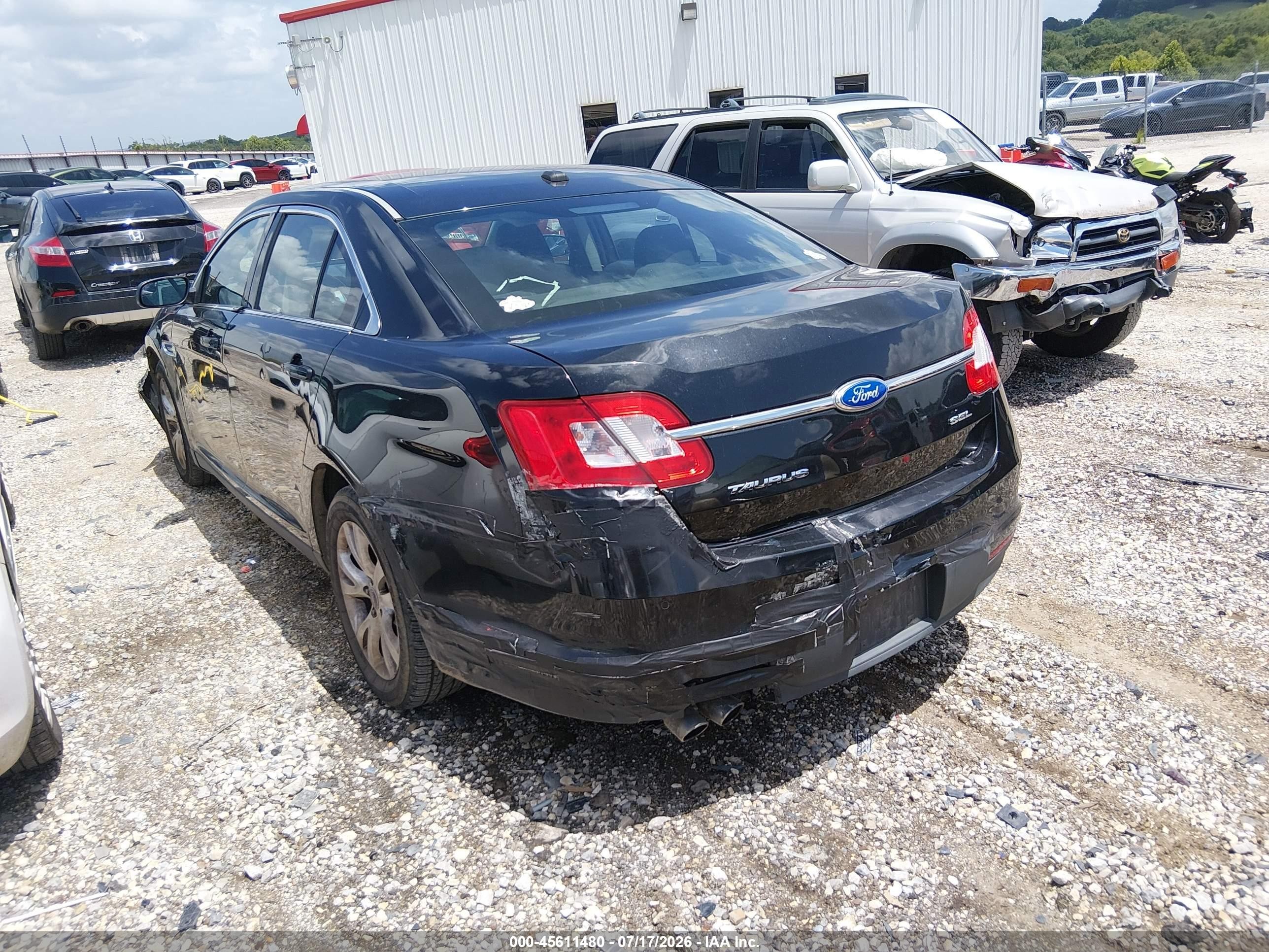 2012 Ford Taurus Sel Черный vin: 1FAHP2EW7CG140636