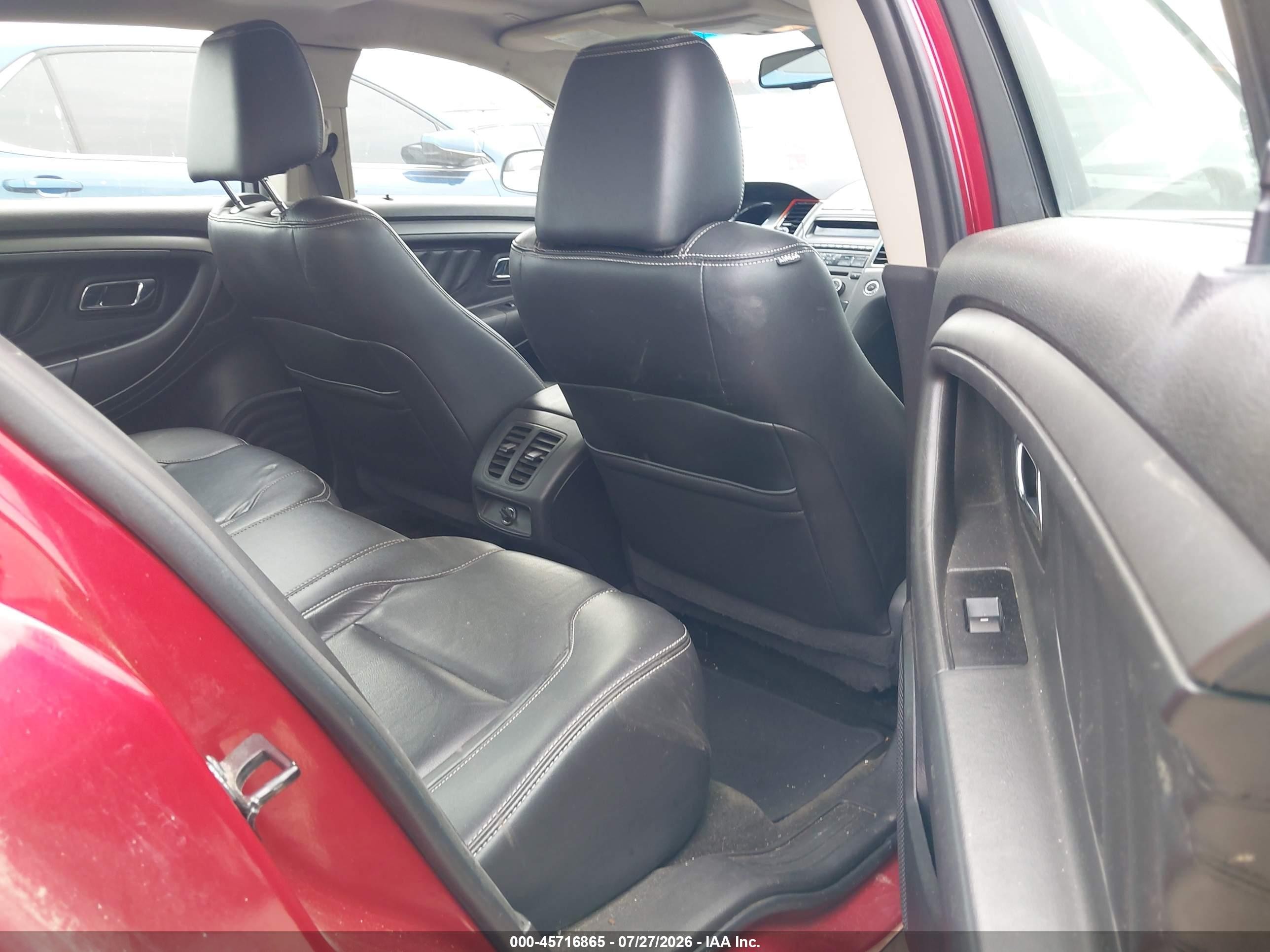2012 Ford Taurus Sel Red vin: 1FAHP2EW8CG102686