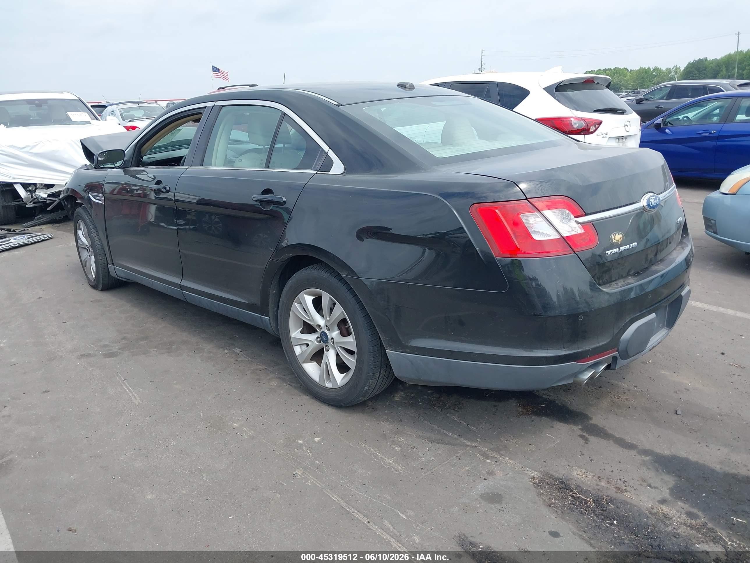 2012 Ford Taurus Sel Черный vin: 1FAHP2EW8CG115678