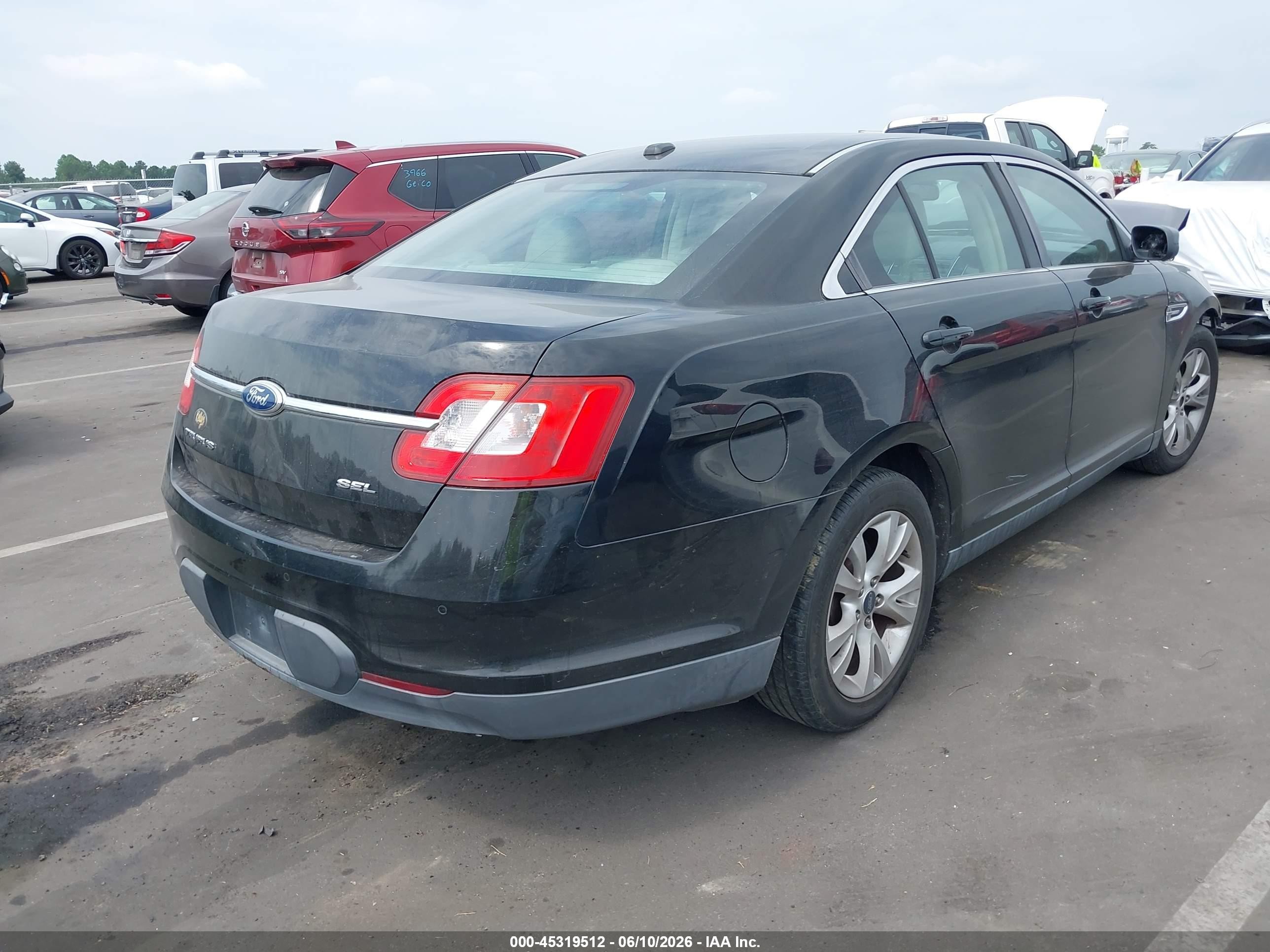 2012 Ford Taurus Sel Черный vin: 1FAHP2EW8CG115678