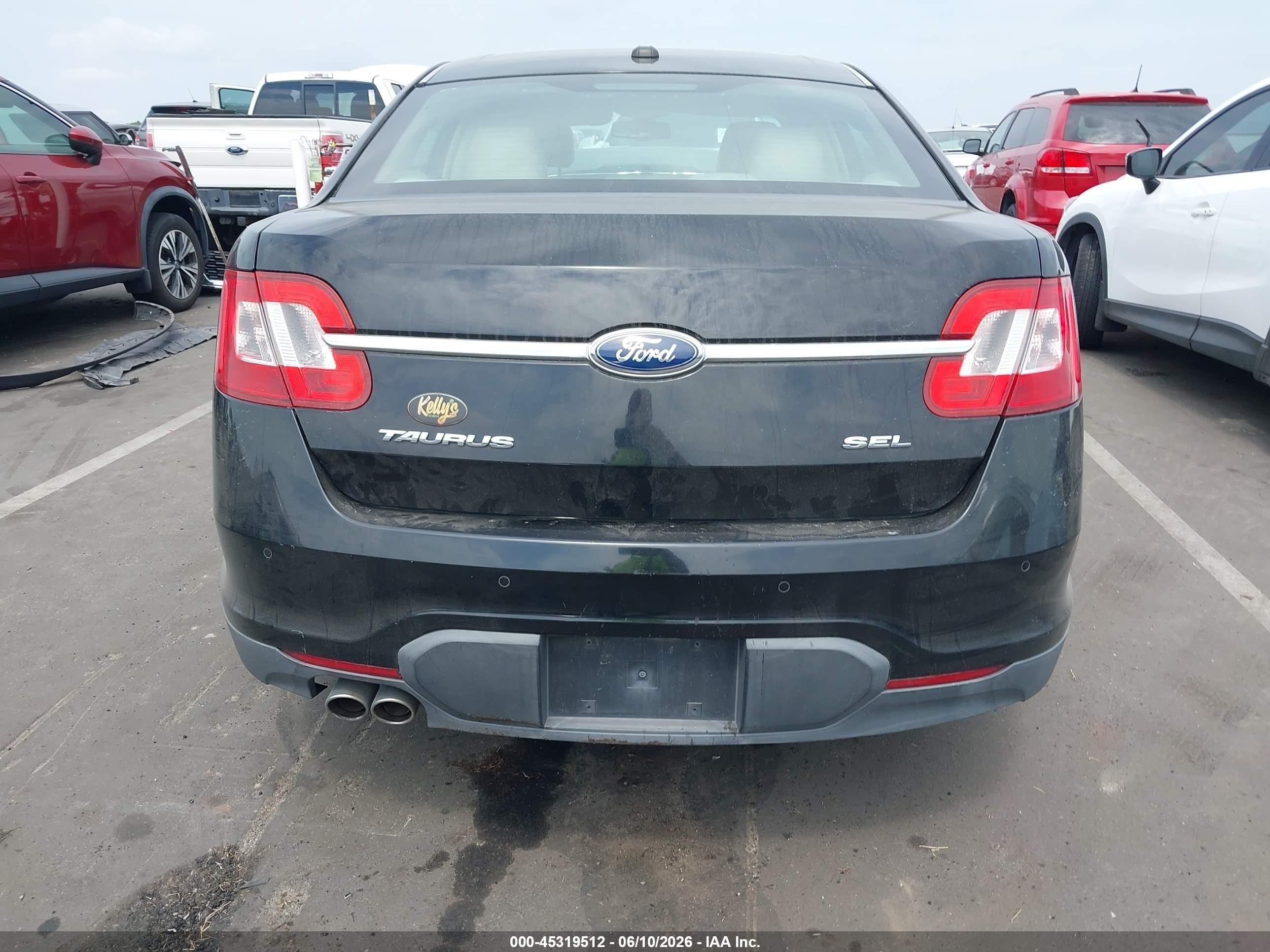 2012 Ford Taurus Sel Черный vin: 1FAHP2EW8CG115678