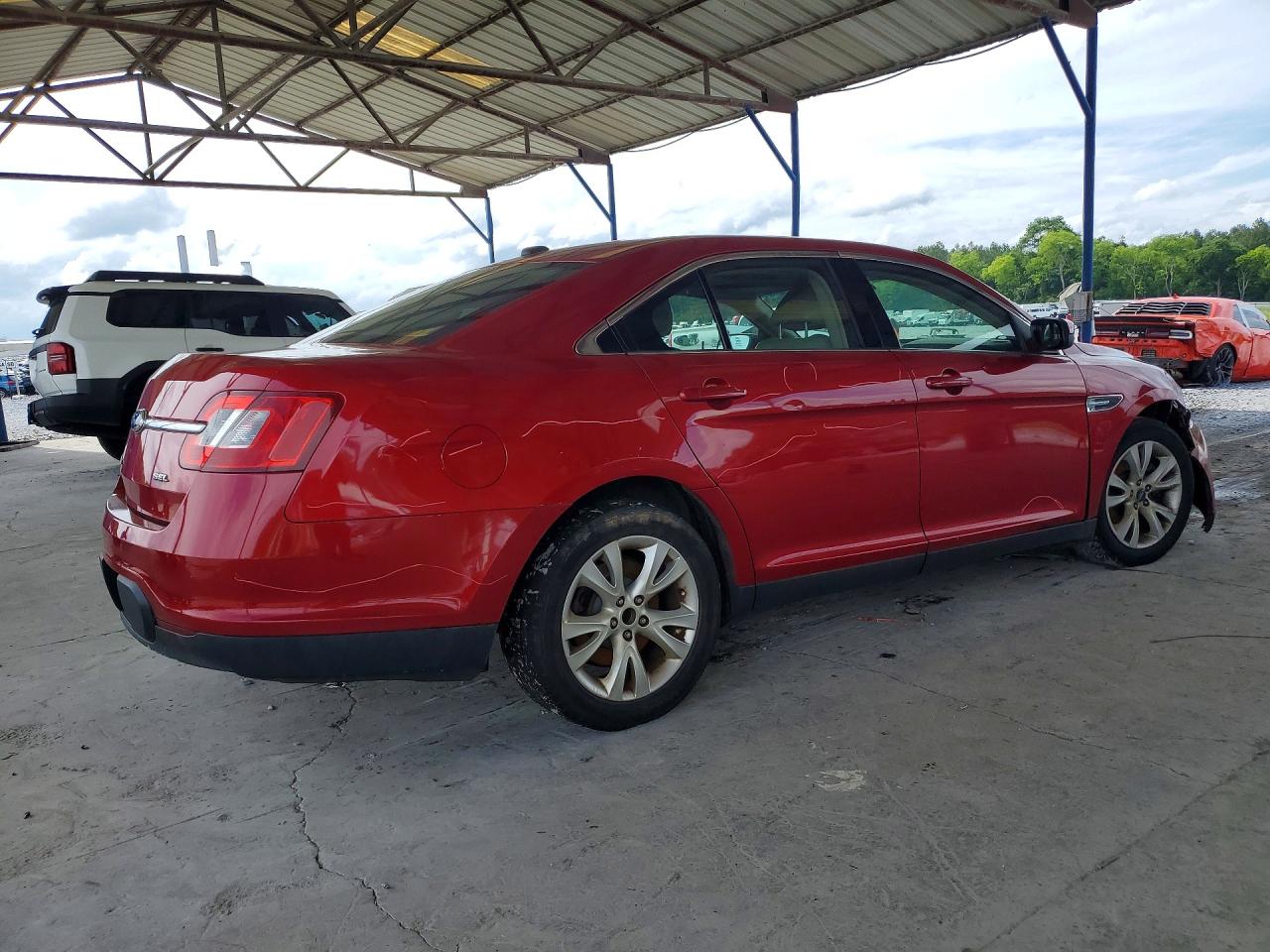 2012 Ford Taurus Sel Red vin: 1FAHP2EW8CG137289