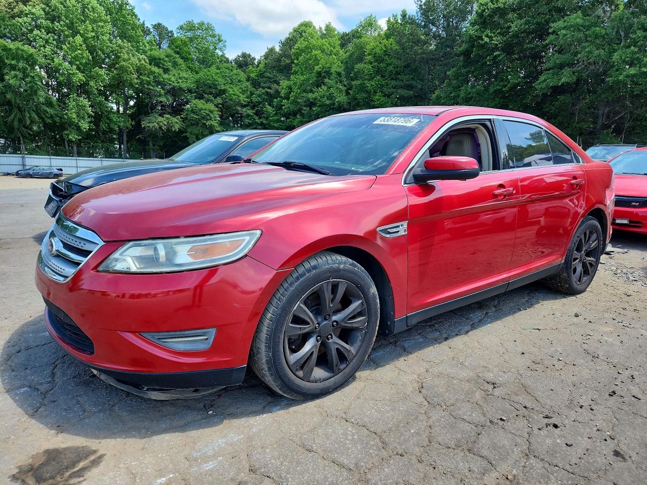 2011 Ford Taurus Sel Red vin: 1FAHP2EW9BG105403