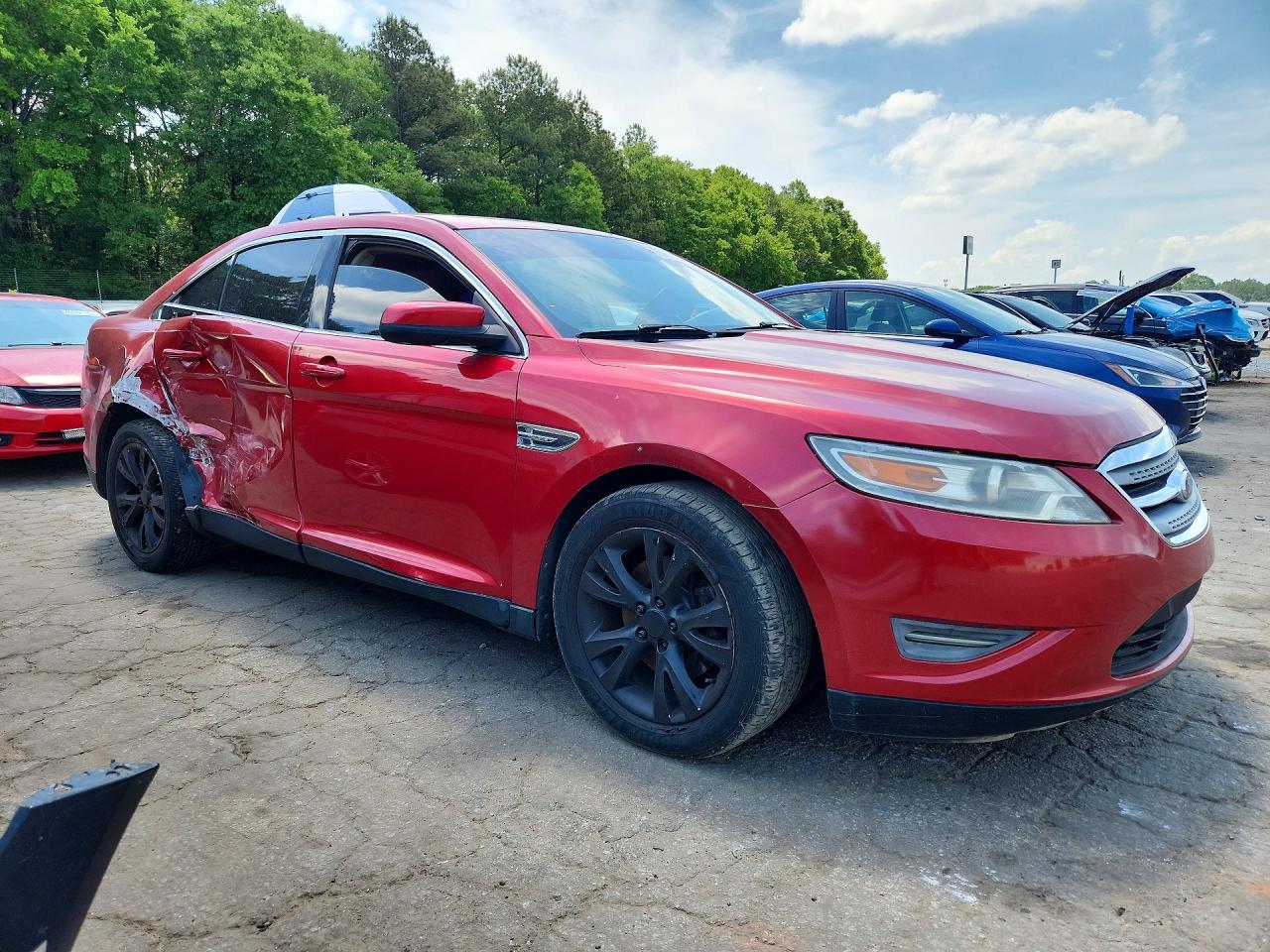2011 Ford Taurus Sel Red vin: 1FAHP2EW9BG105403