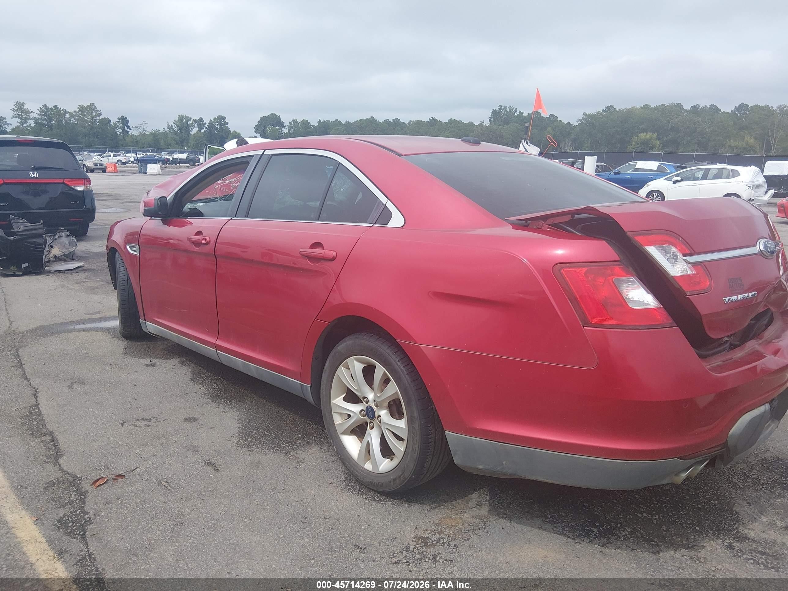 2012 Ford Taurus Sel Burgundy vin: 1FAHP2EW9CG102499