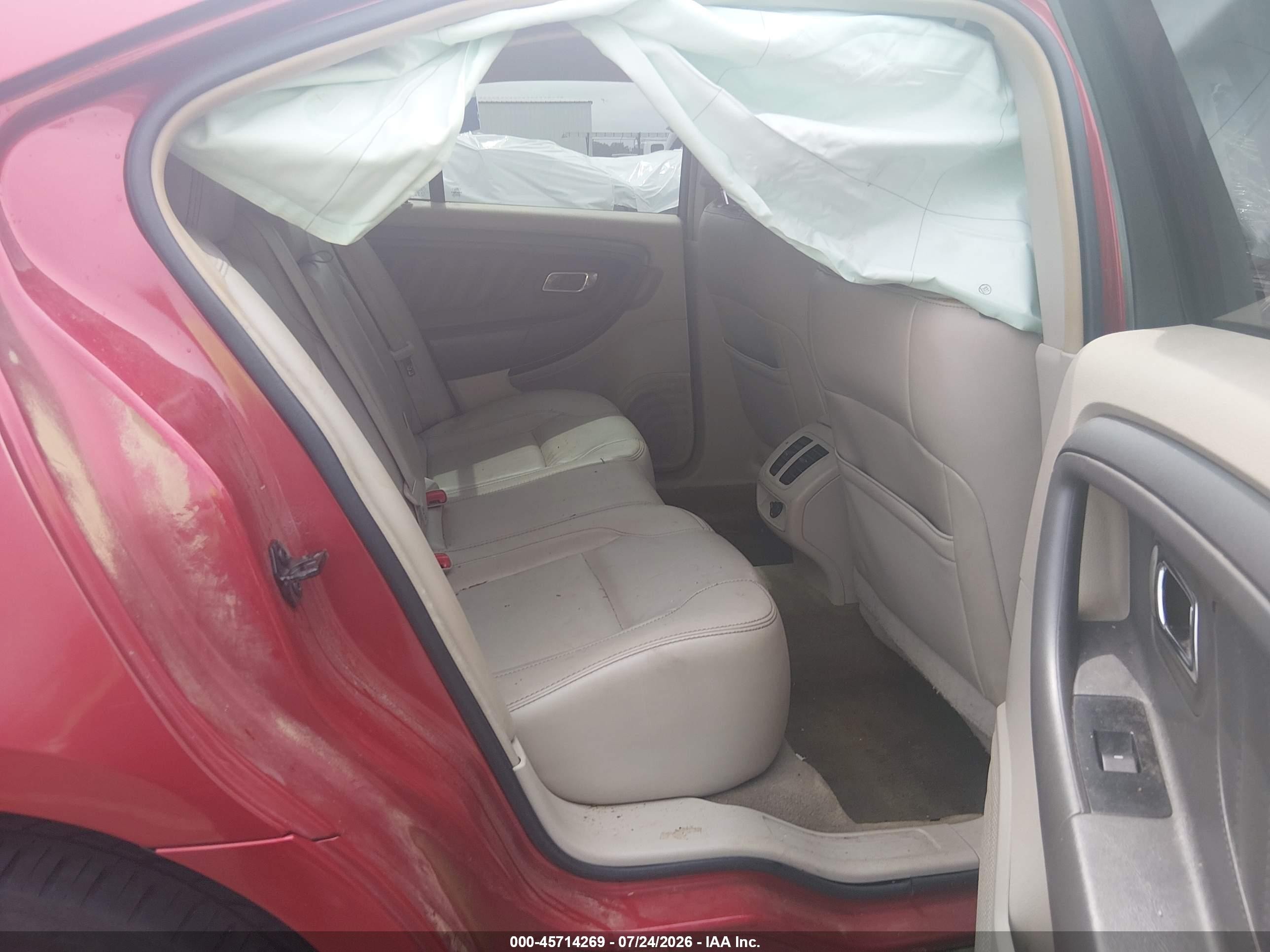 2012 Ford Taurus Sel Burgundy vin: 1FAHP2EW9CG102499