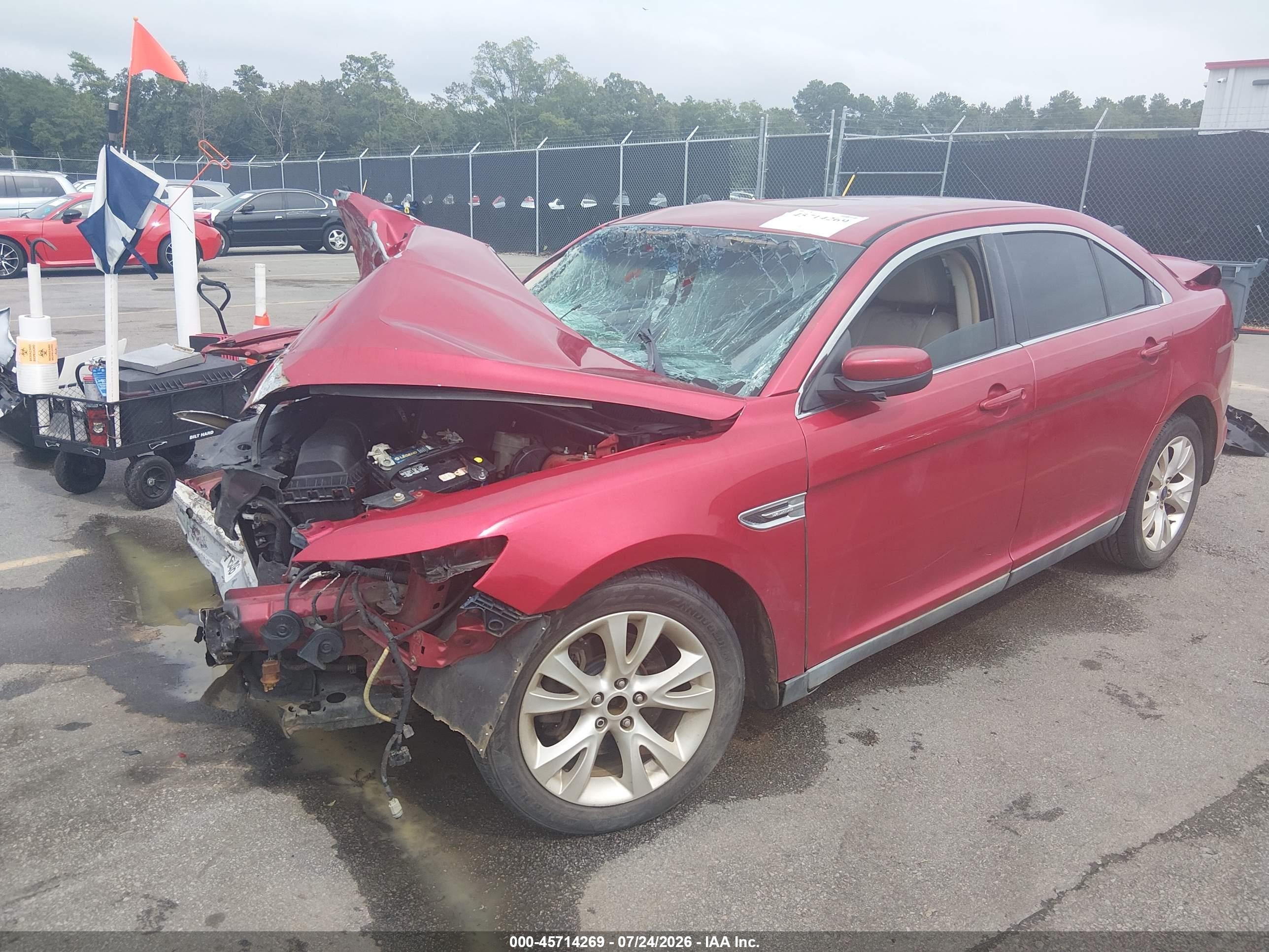 2012 Ford Taurus Sel Burgundy vin: 1FAHP2EW9CG102499