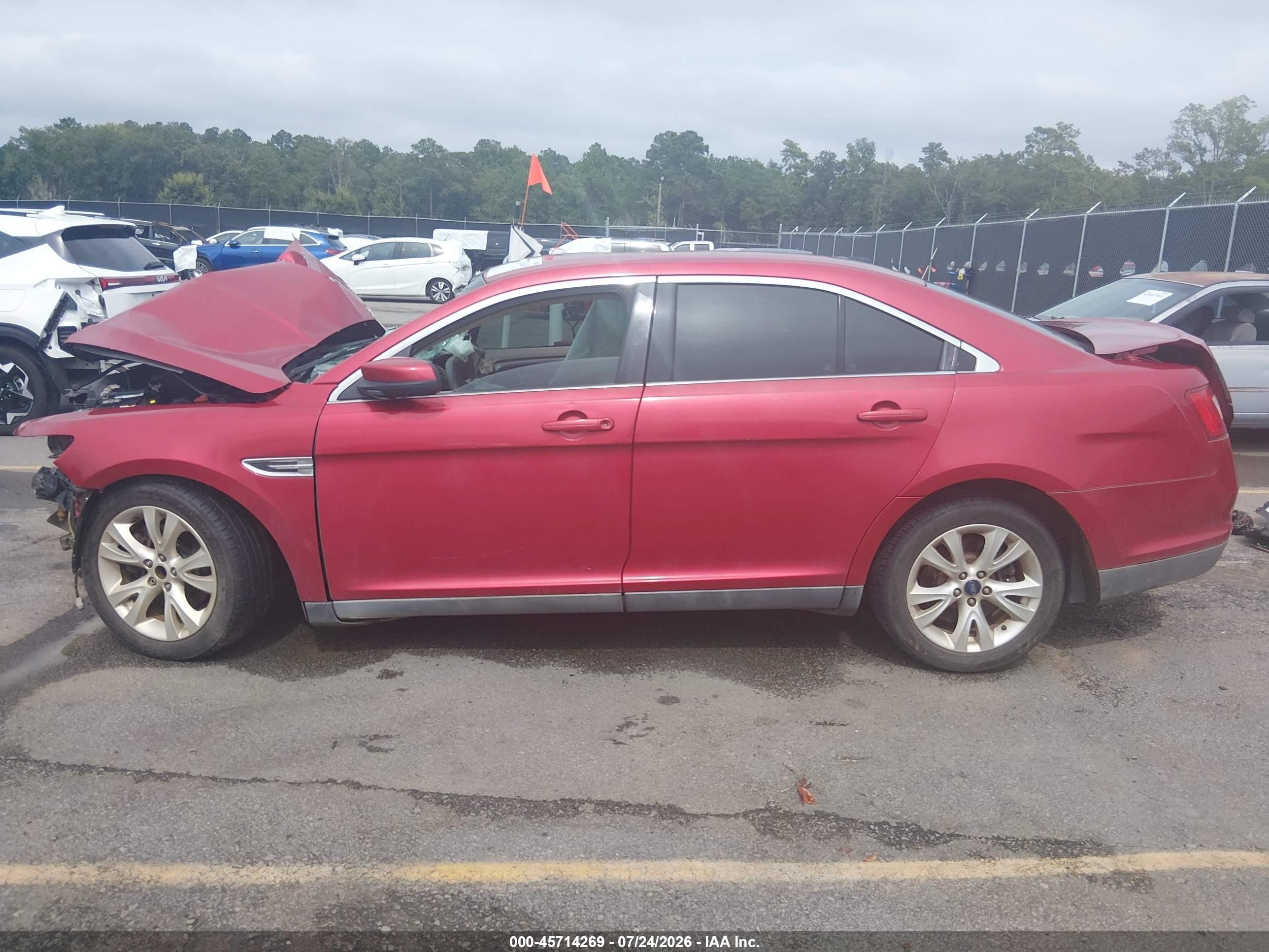 2012 Ford Taurus Sel Burgundy vin: 1FAHP2EW9CG102499