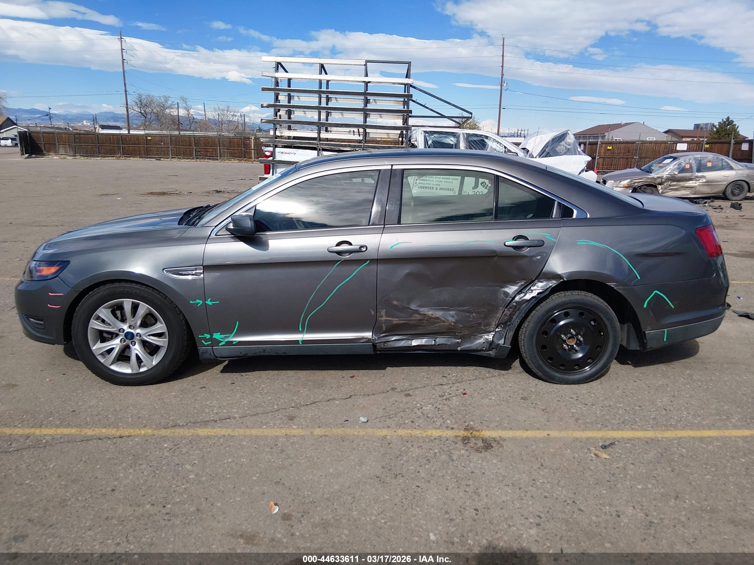 2012 Ford Taurus Sel Gray vin: 1FAHP2EW9CG111543