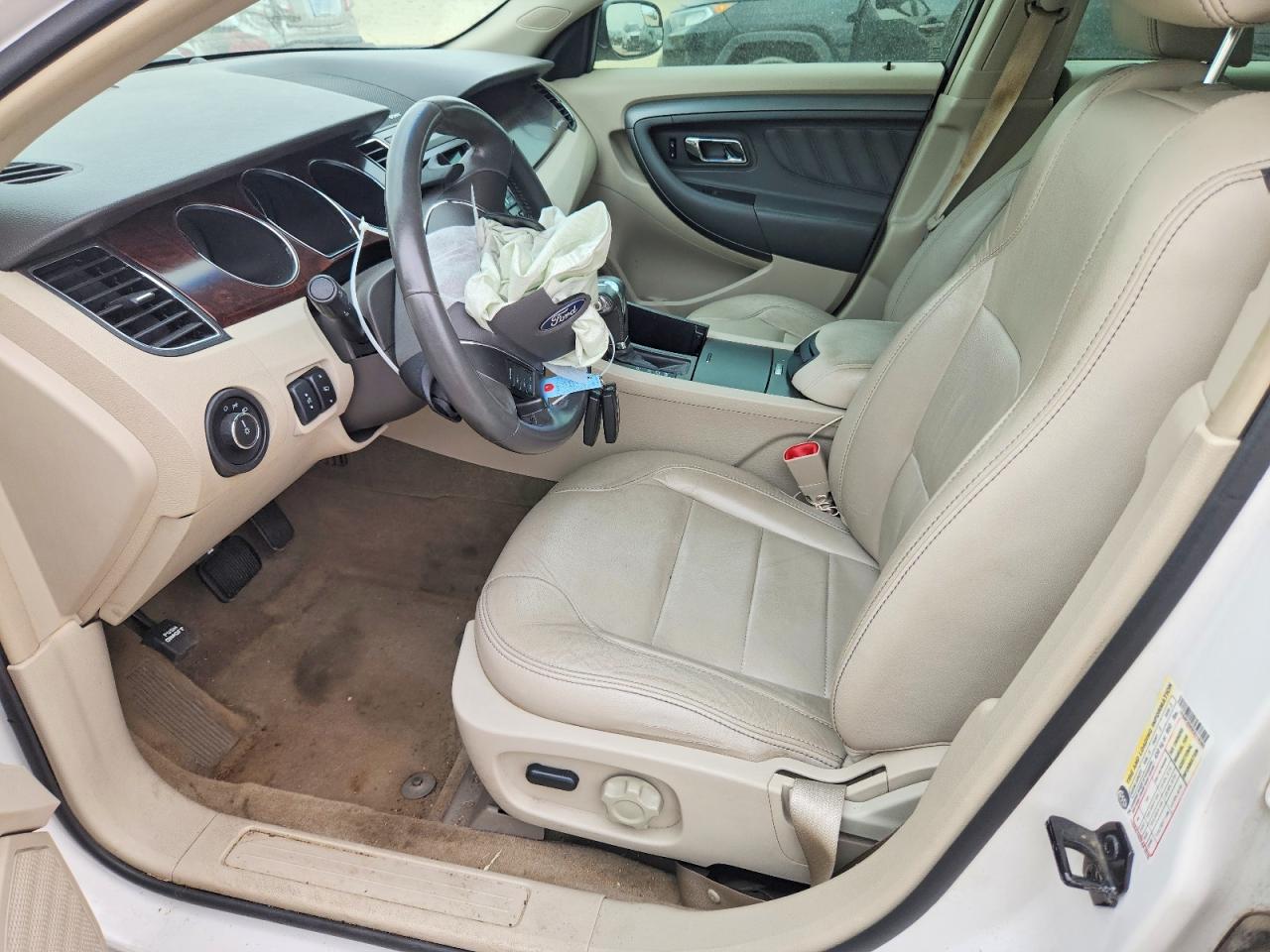 2012 Ford Taurus Sel White vin: 1FAHP2EW9CG116385