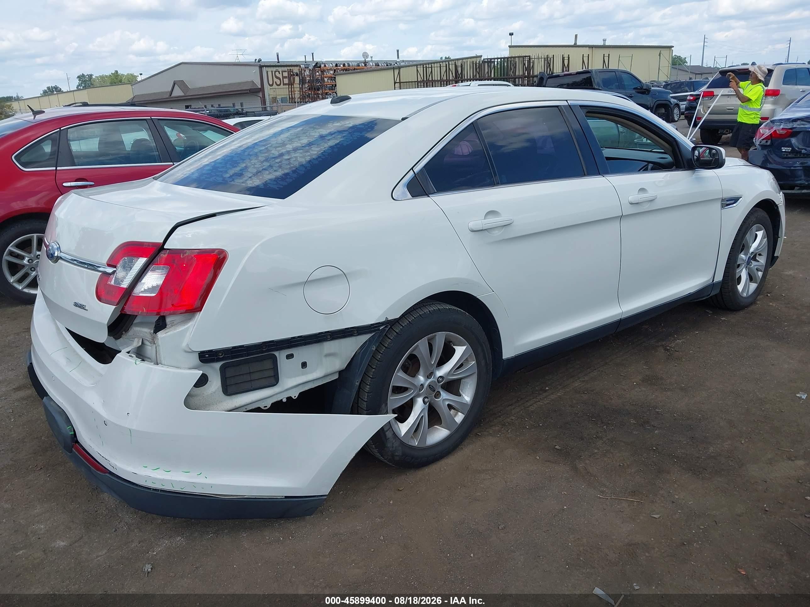 2012 Ford Taurus Sel White vin: 1FAHP2EW9CG121778