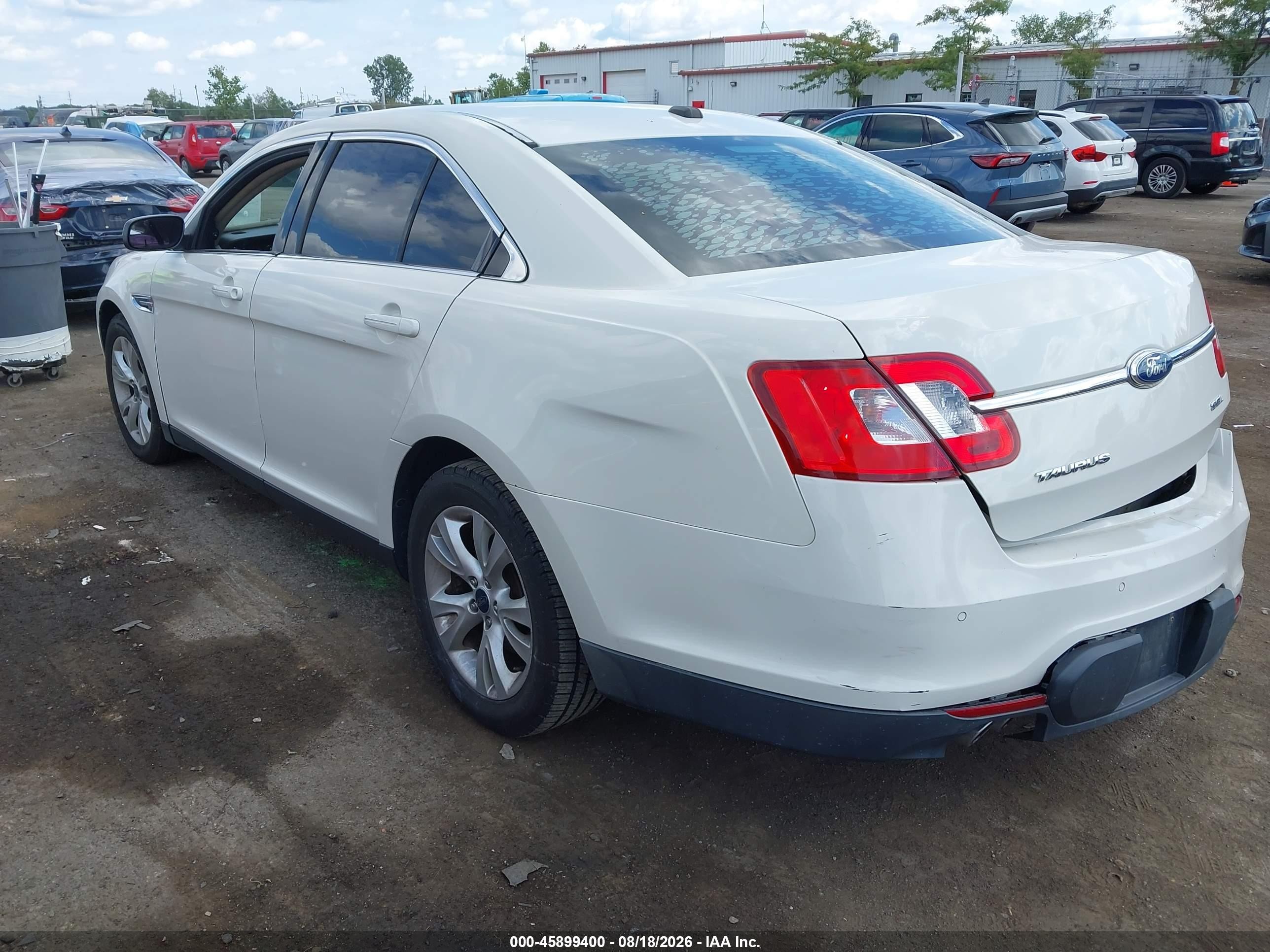 2012 Ford Taurus Sel White vin: 1FAHP2EW9CG121778
