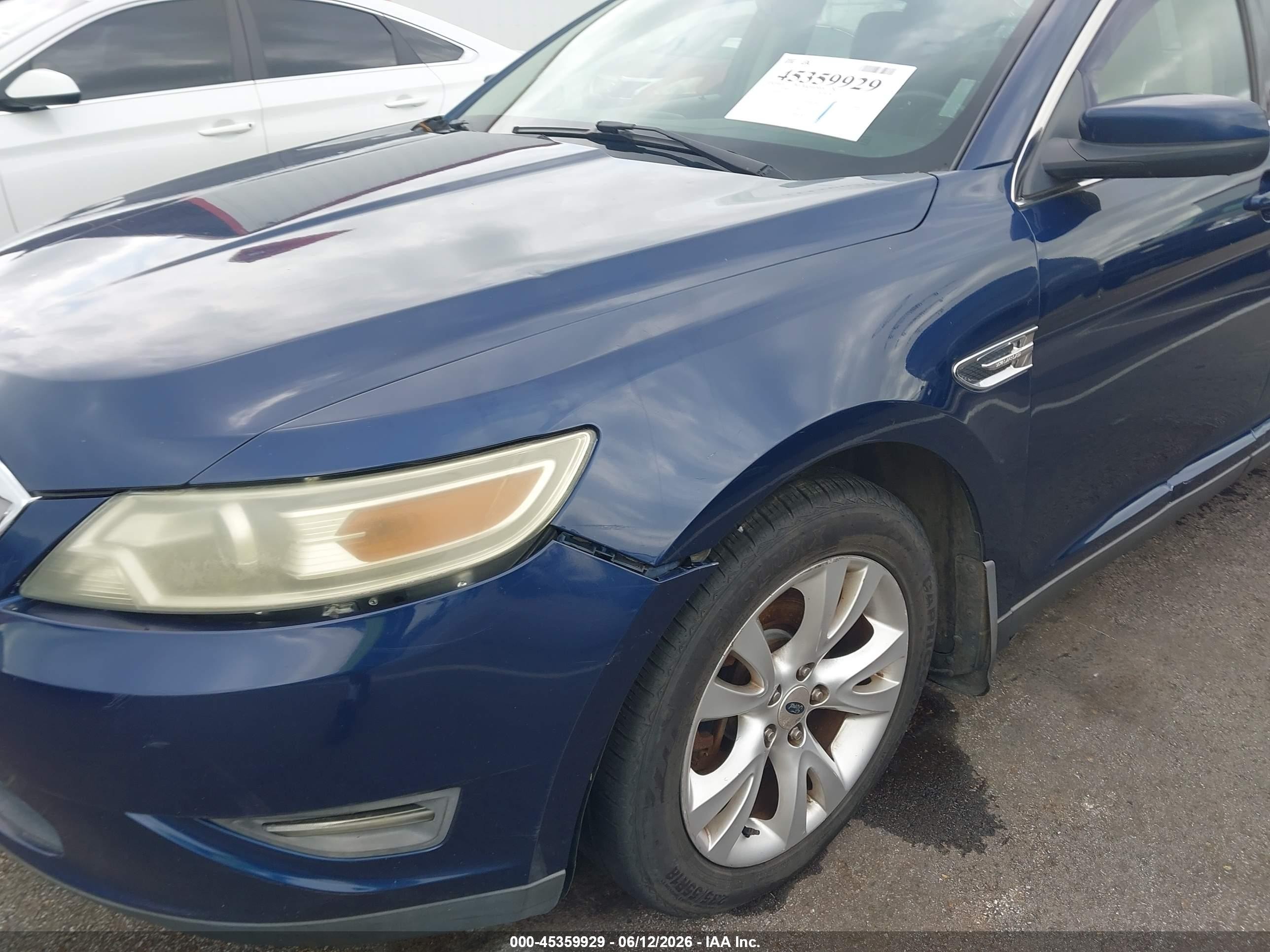 2012 Ford Taurus Sel Blue vin: 1FAHP2EW9CG124177