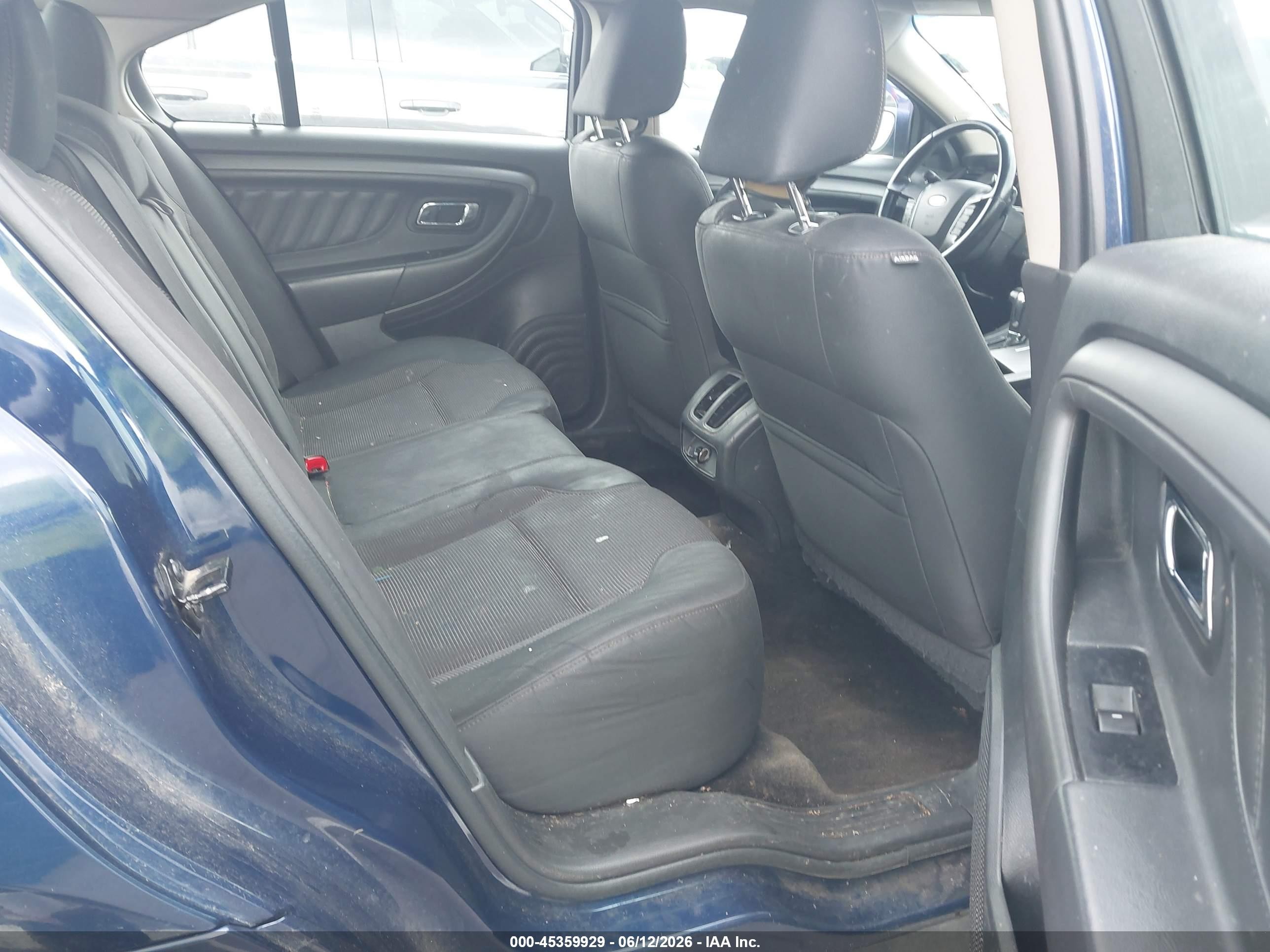 2012 Ford Taurus Sel Blue vin: 1FAHP2EW9CG124177