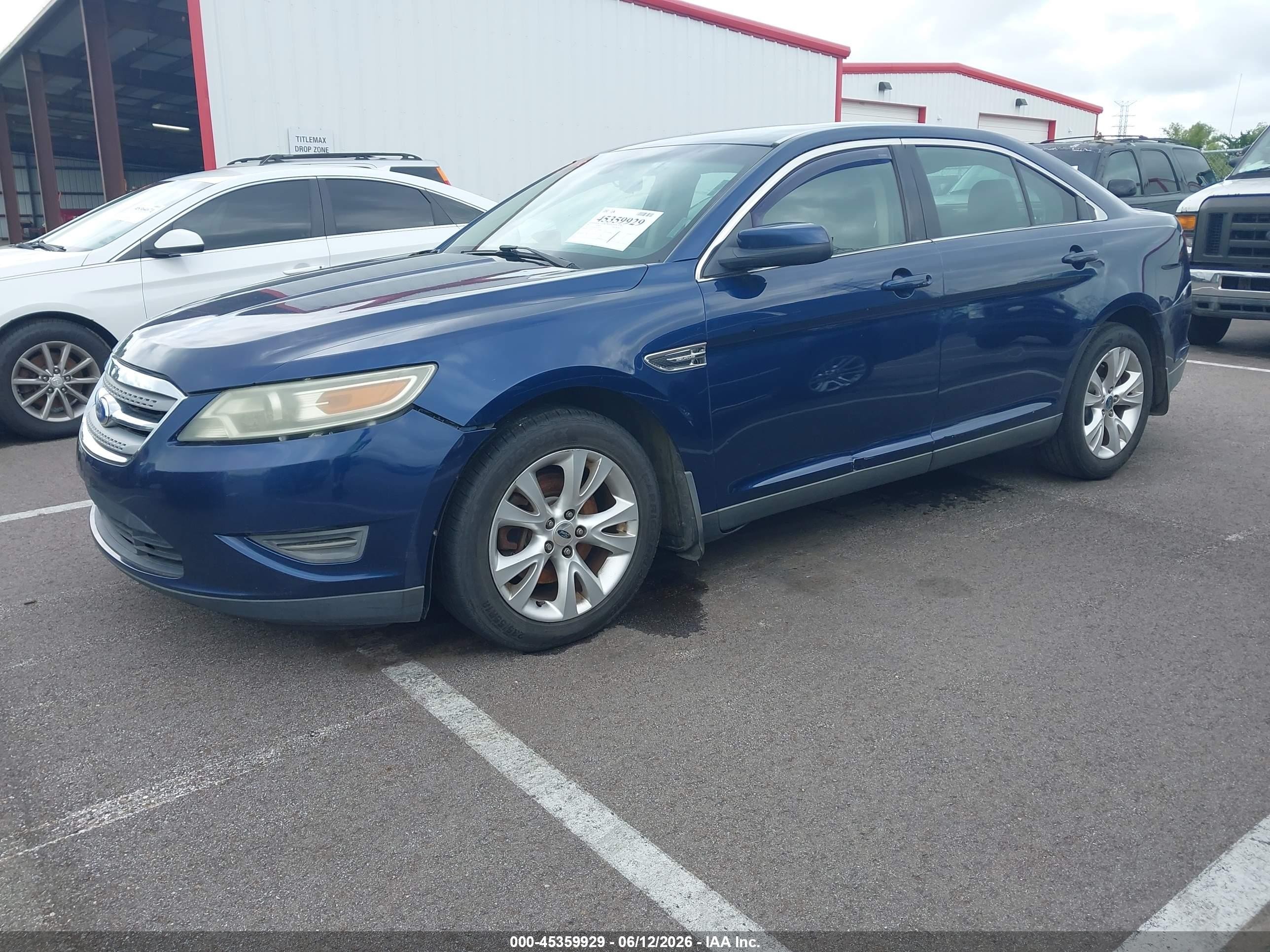 2012 Ford Taurus Sel Blue vin: 1FAHP2EW9CG124177
