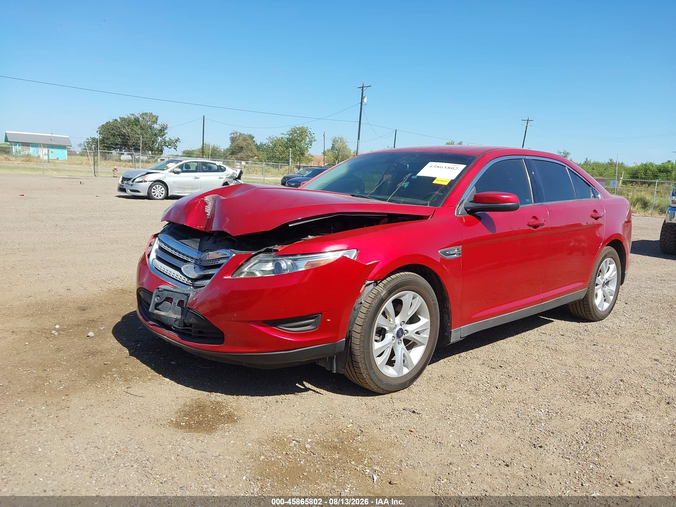 2012 Ford Taurus Sel Red vin: 1FAHP2EW9CG138774