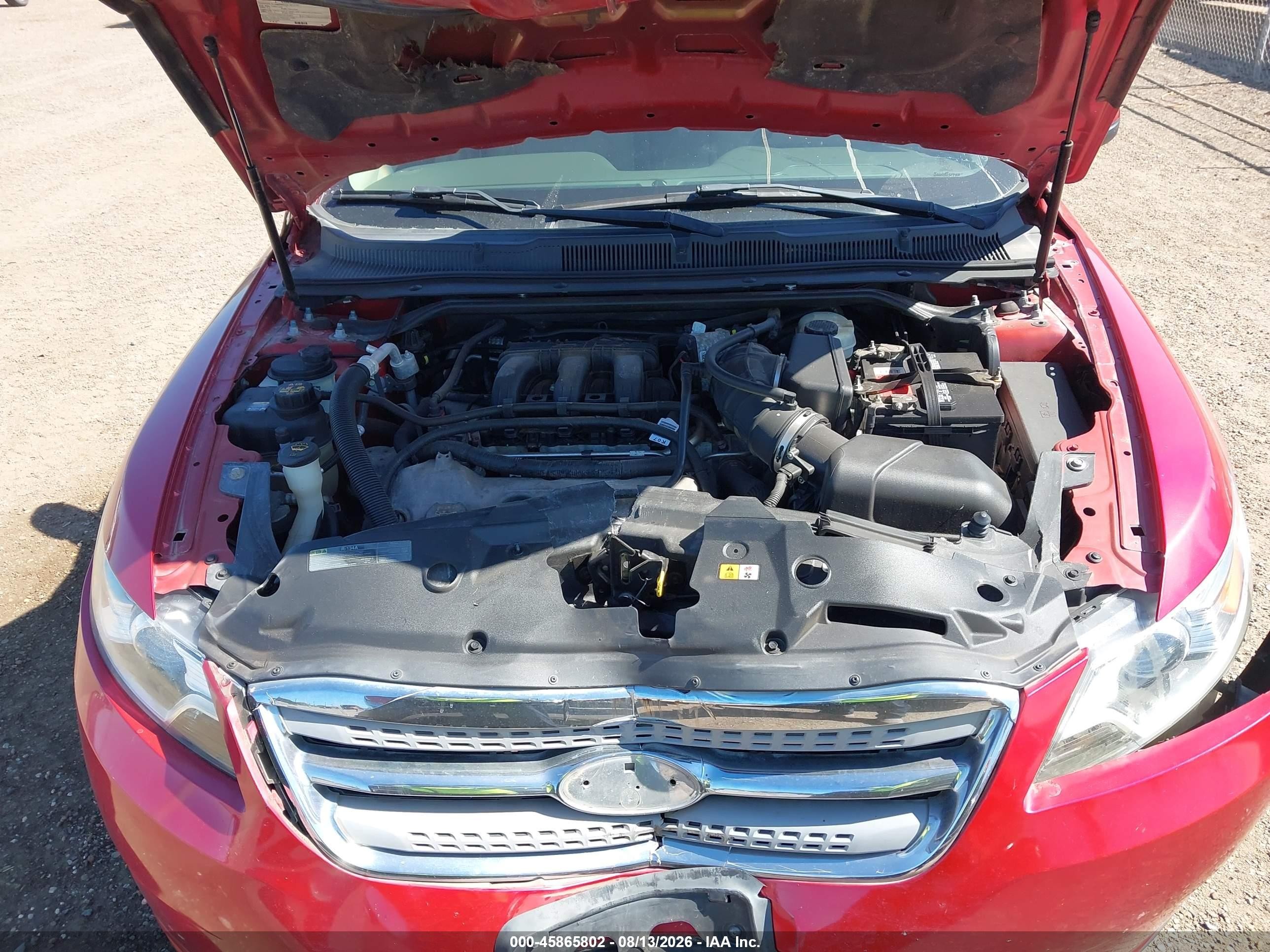 2012 Ford Taurus Sel Red vin: 1FAHP2EW9CG138774