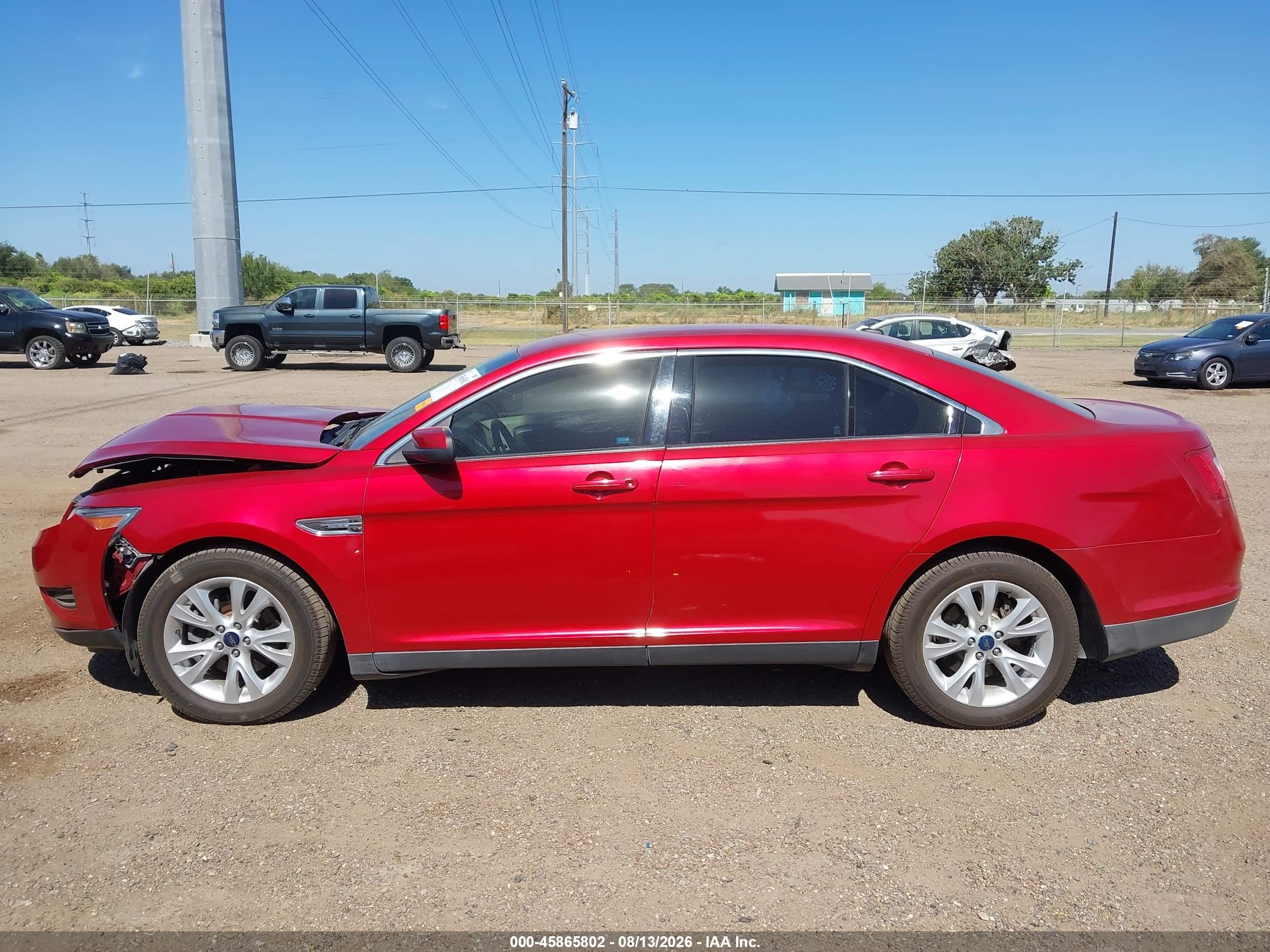 2012 Ford Taurus Sel Red vin: 1FAHP2EW9CG138774