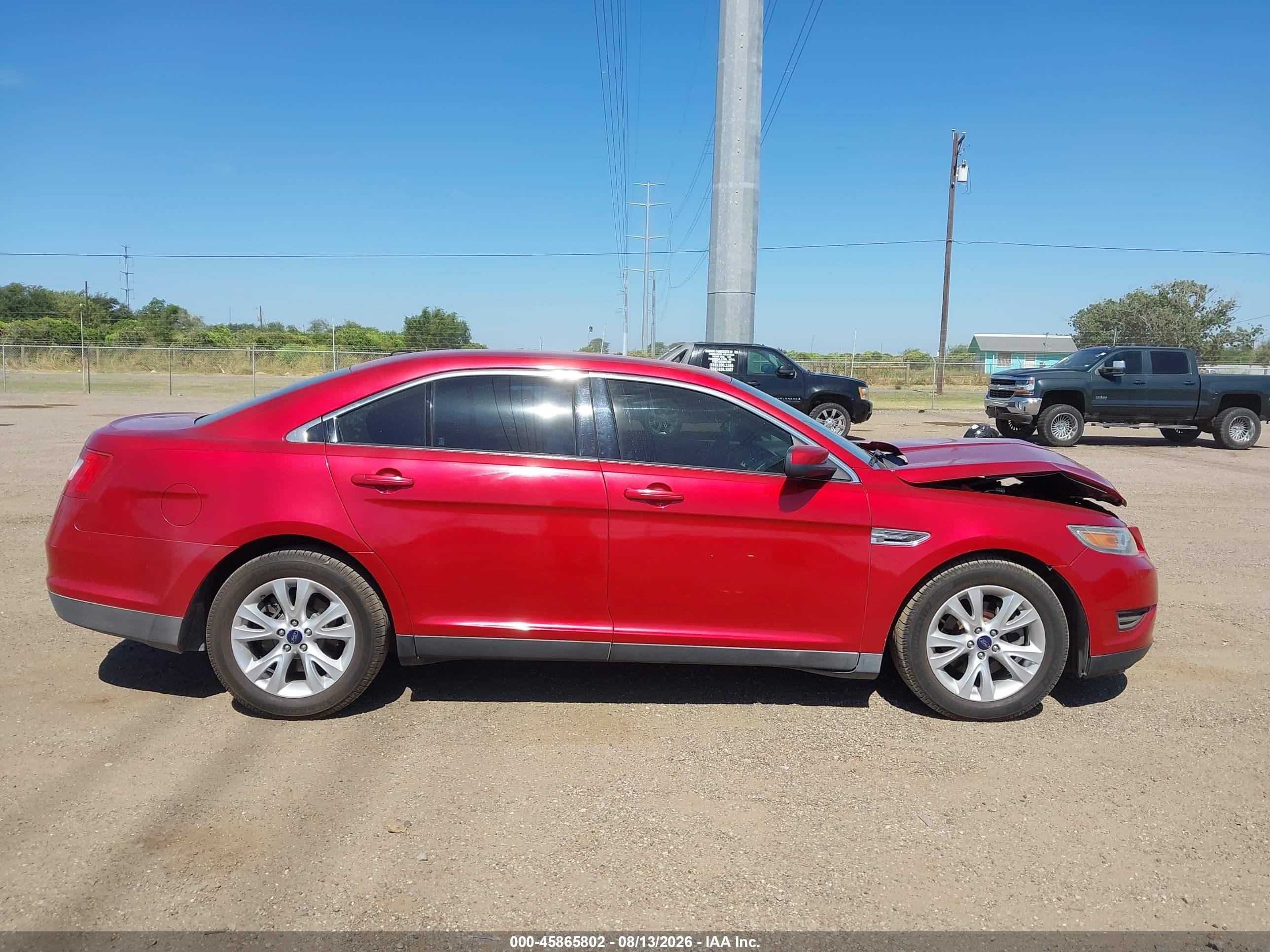 2012 Ford Taurus Sel Red vin: 1FAHP2EW9CG138774