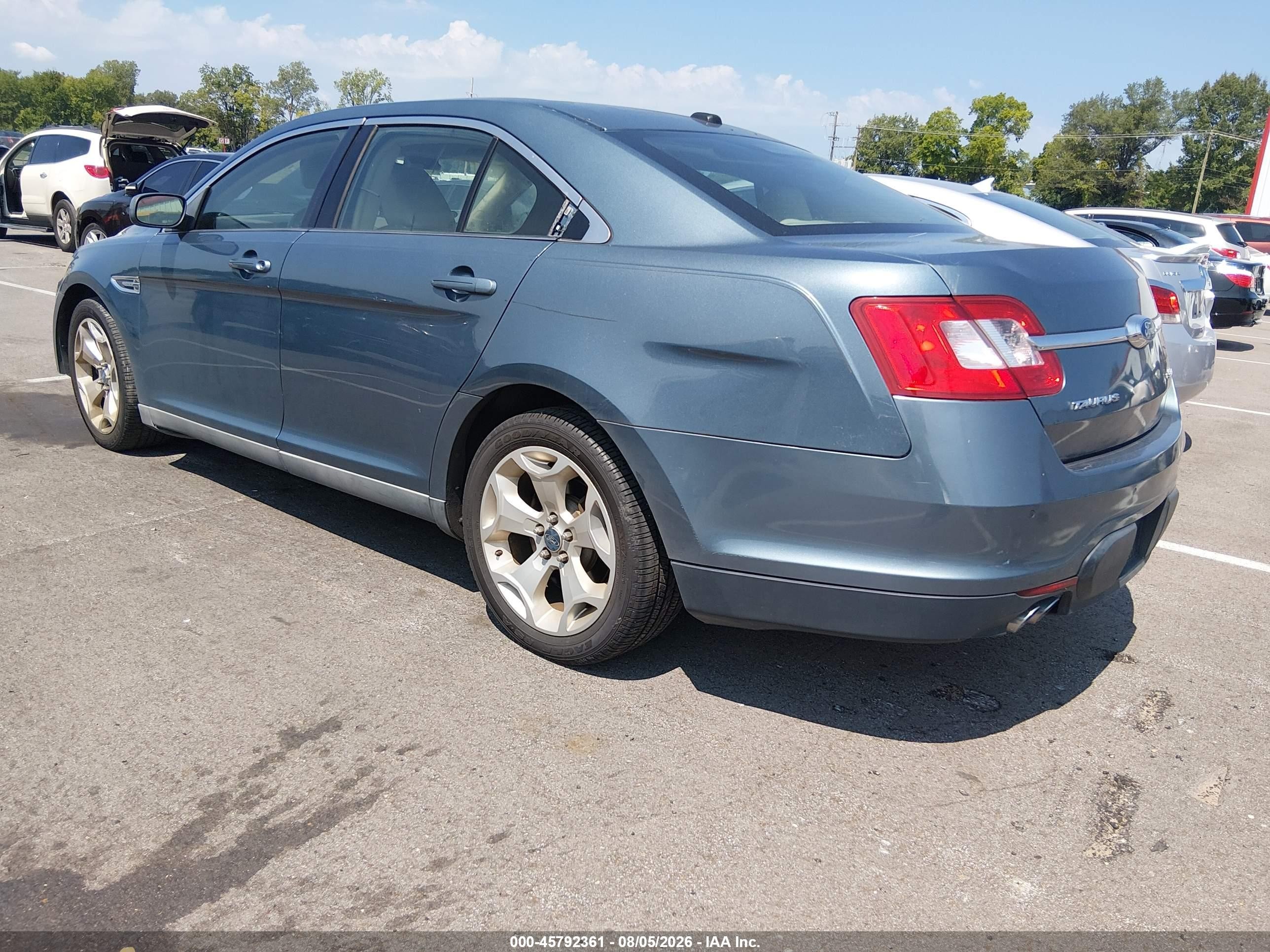 2010 Ford Taurus Sel Light Blue vin: 1FAHP2EWXAG161204