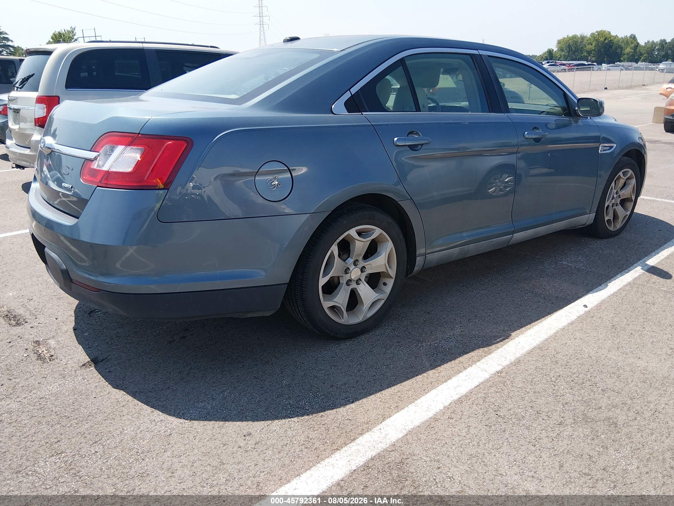 2010 Ford Taurus Sel Light Blue vin: 1FAHP2EWXAG161204