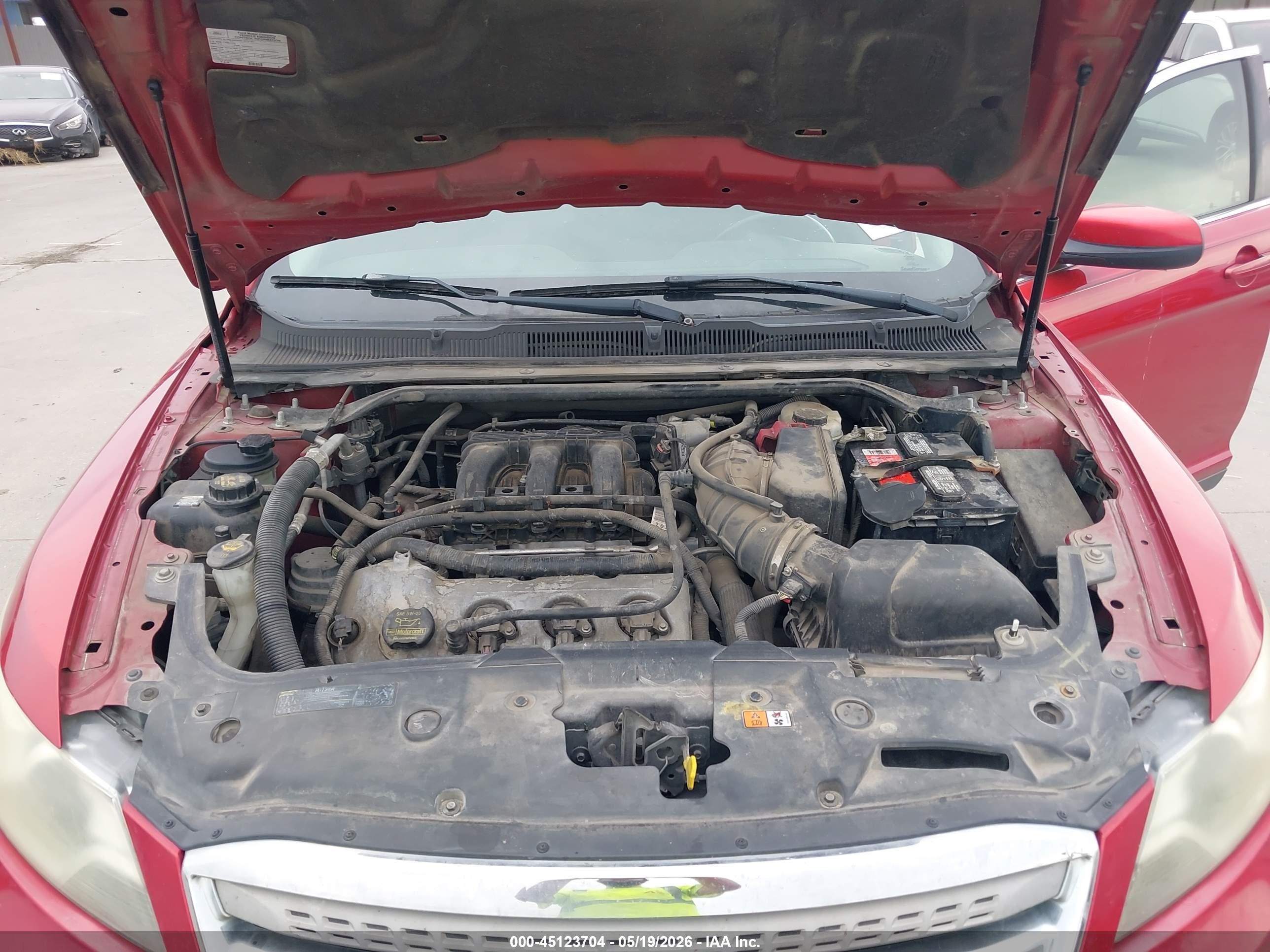 2012 Ford Taurus Sel Red vin: 1FAHP2EWXCG123619