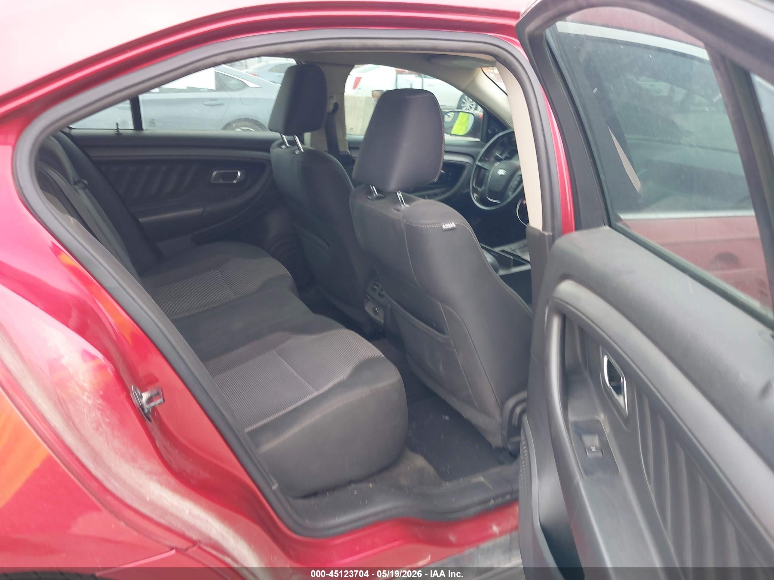 2012 Ford Taurus Sel Red vin: 1FAHP2EWXCG123619