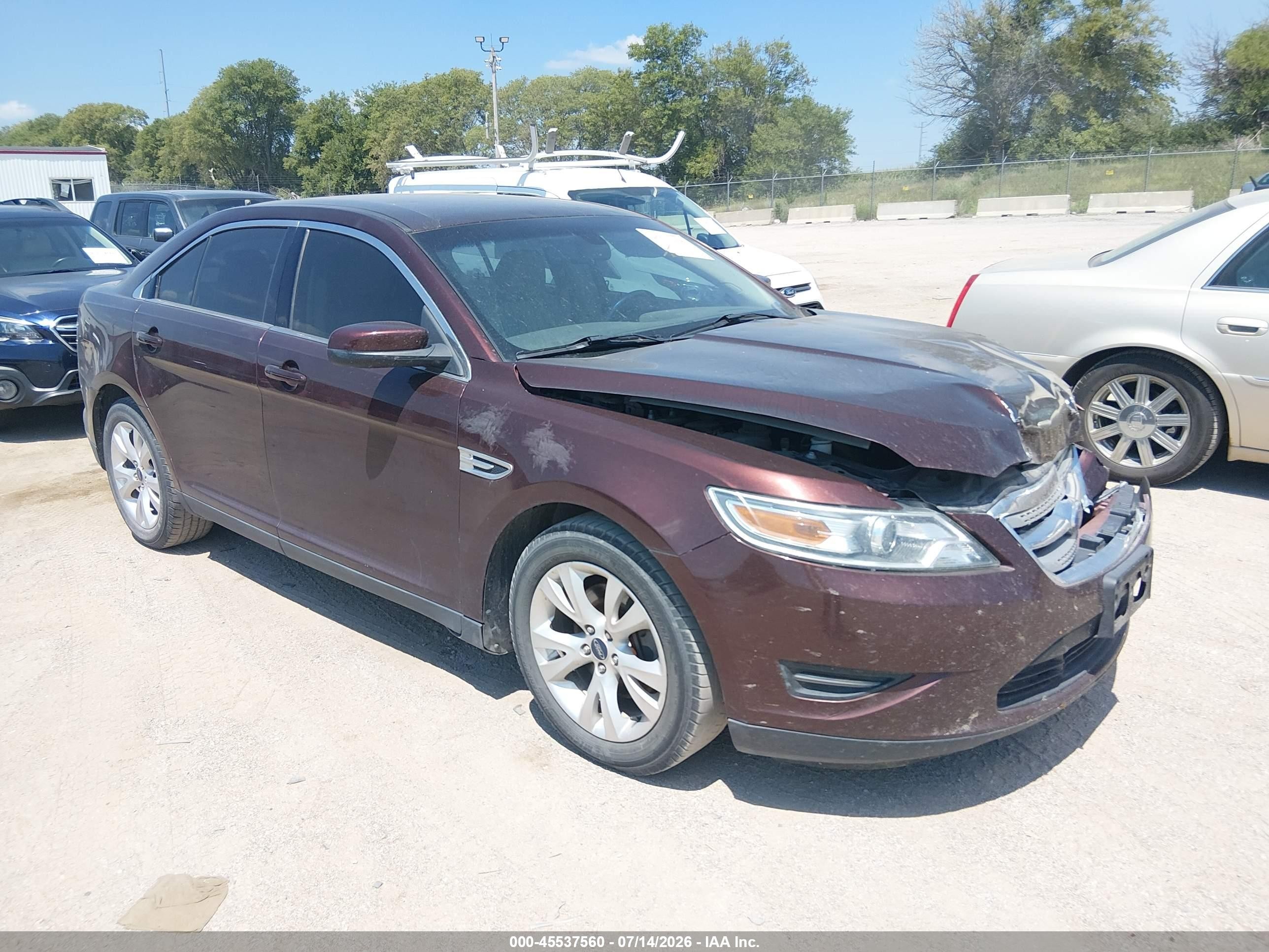 2012 Ford Taurus Sel Maroon vin: 1FAHP2EWXCG123815