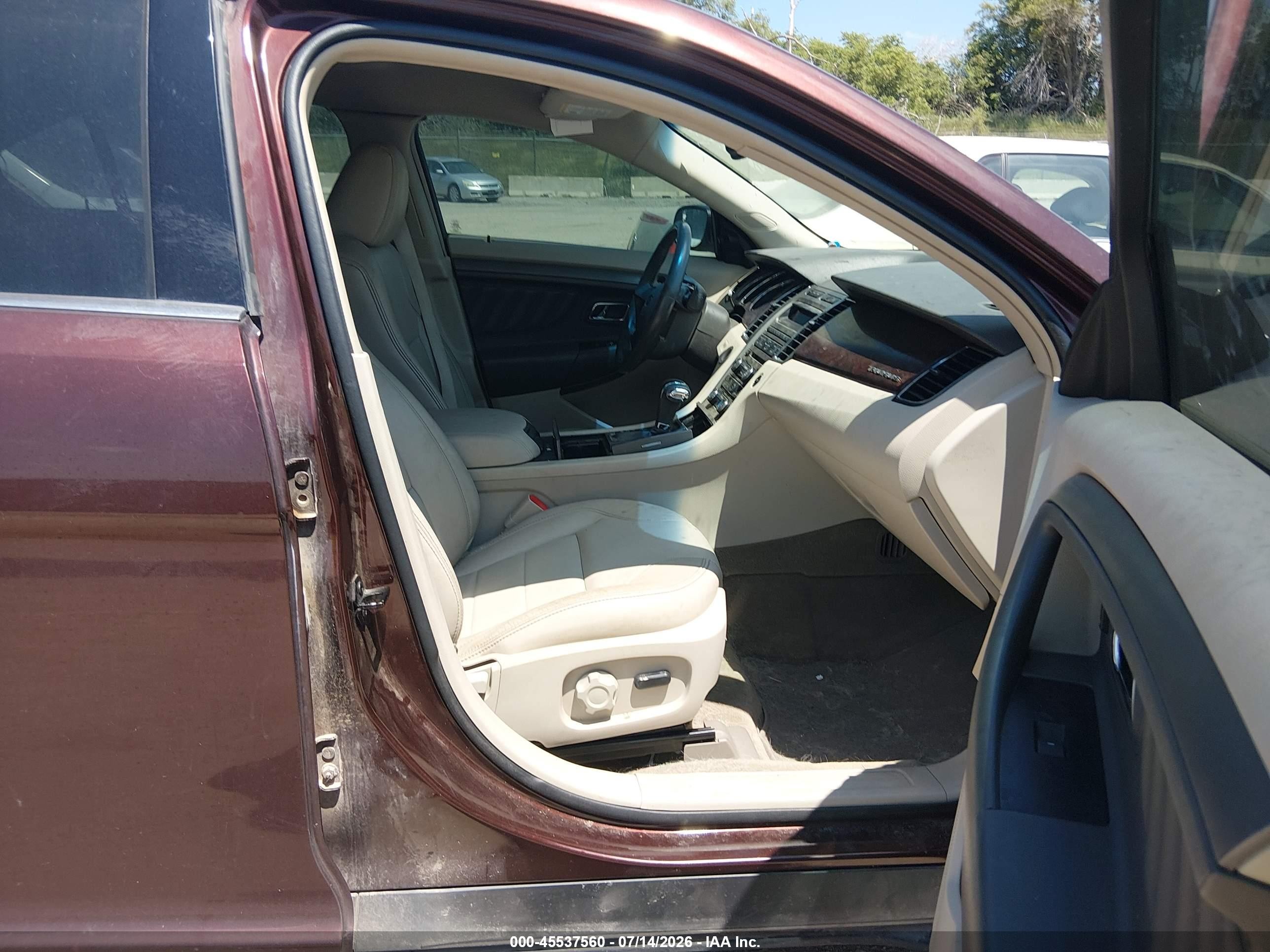 2012 Ford Taurus Sel Maroon vin: 1FAHP2EWXCG123815