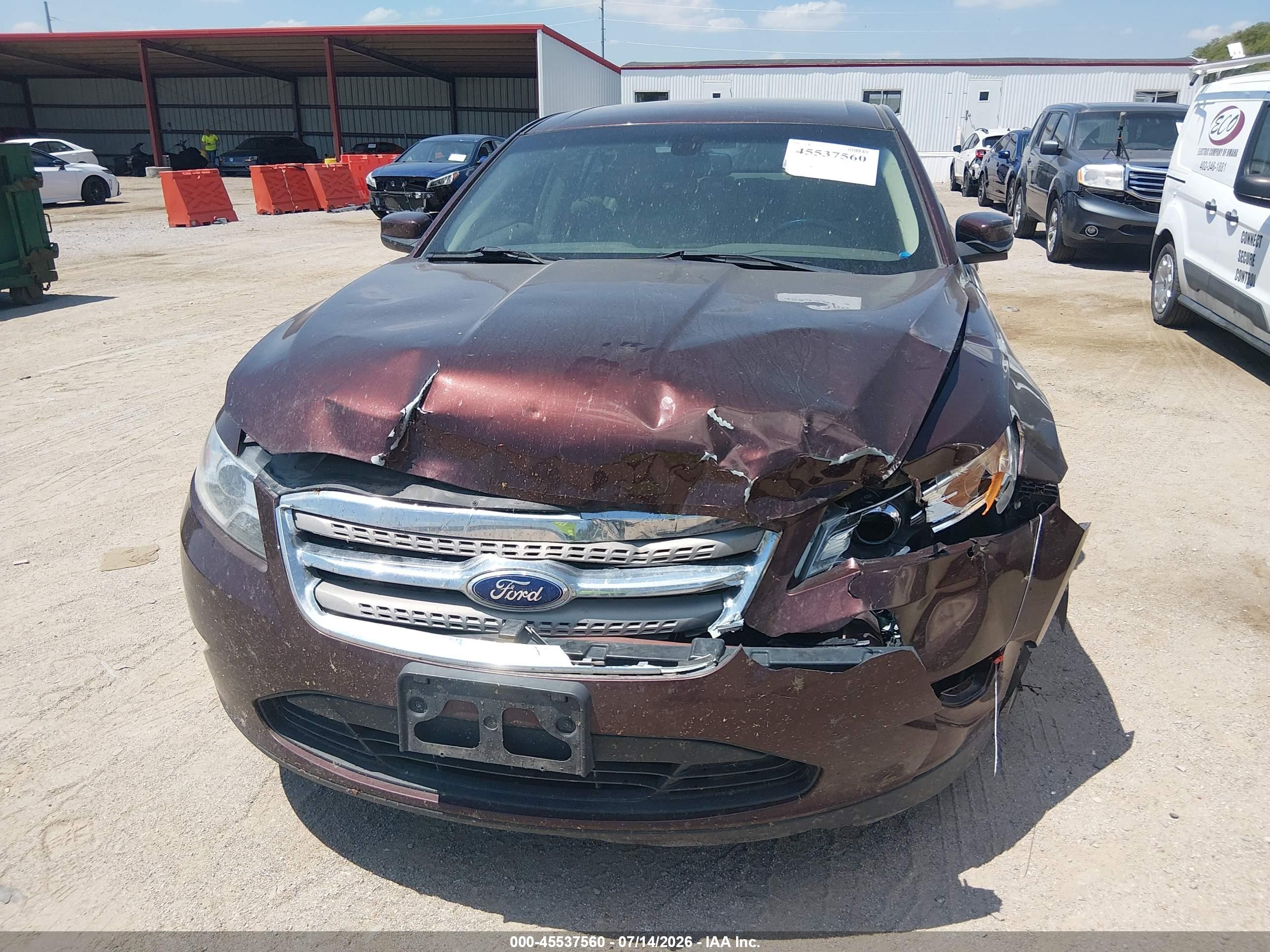 2012 Ford Taurus Sel Maroon vin: 1FAHP2EWXCG123815