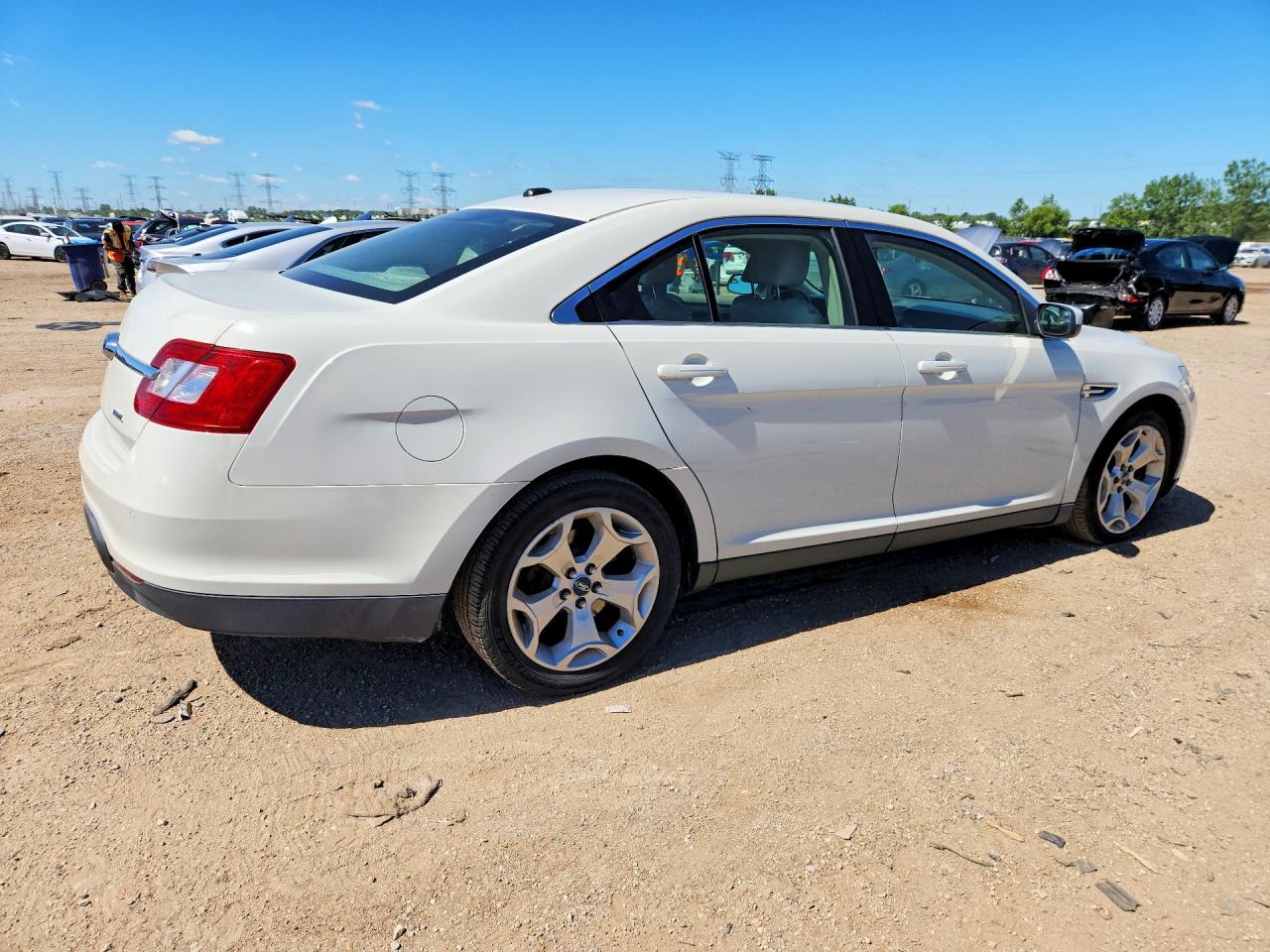 2012 Ford Taurus Sel White vin: 1FAHP2EWXCG126553