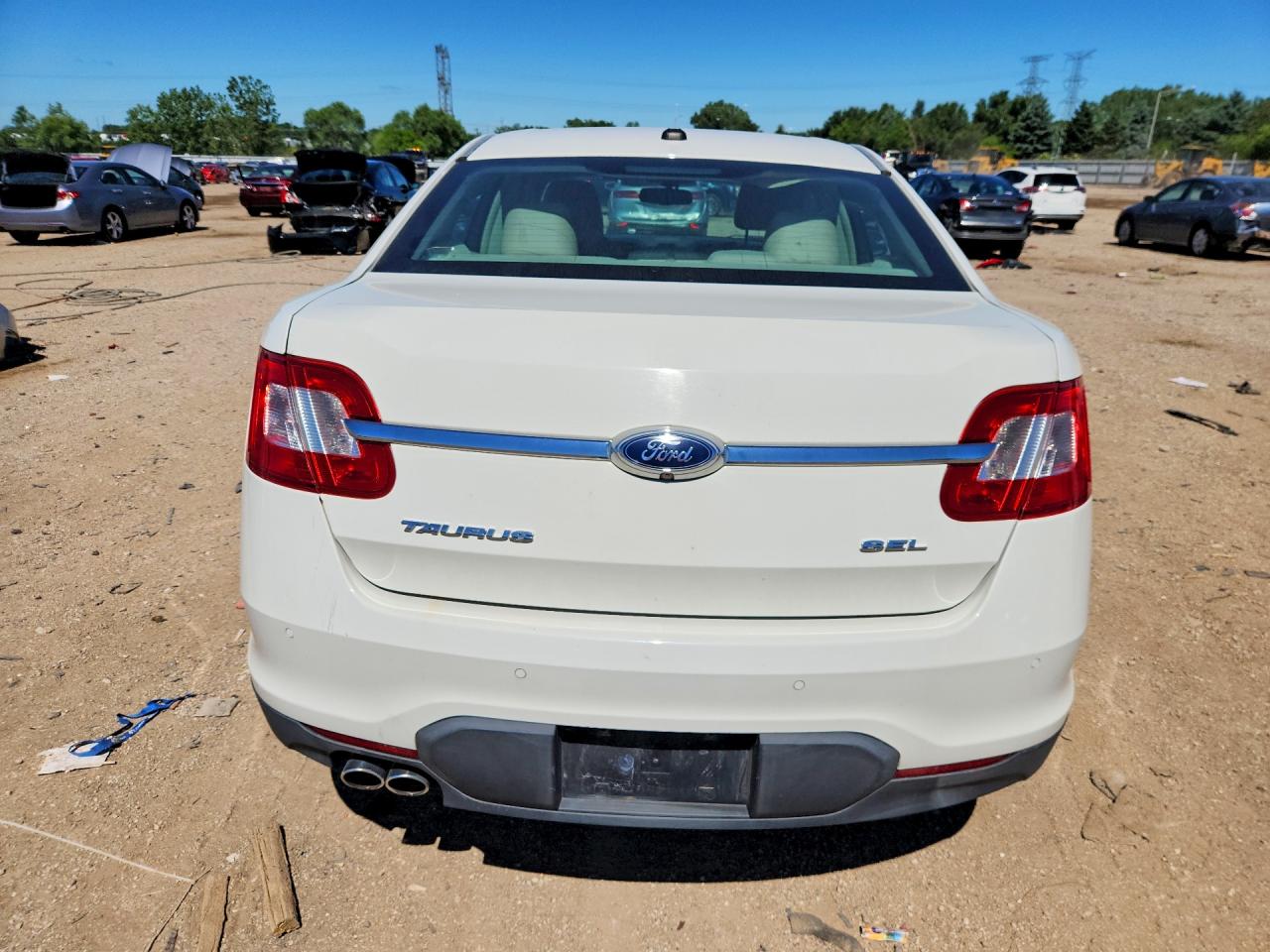 2012 Ford Taurus Sel White vin: 1FAHP2EWXCG126553