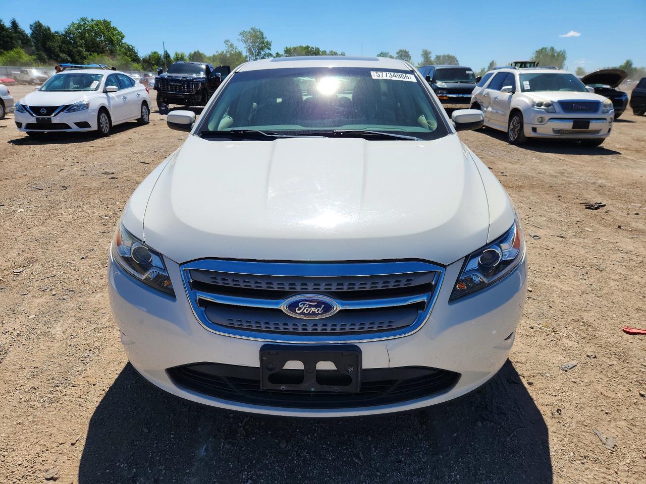 2012 Ford Taurus Sel White vin: 1FAHP2EWXCG126553