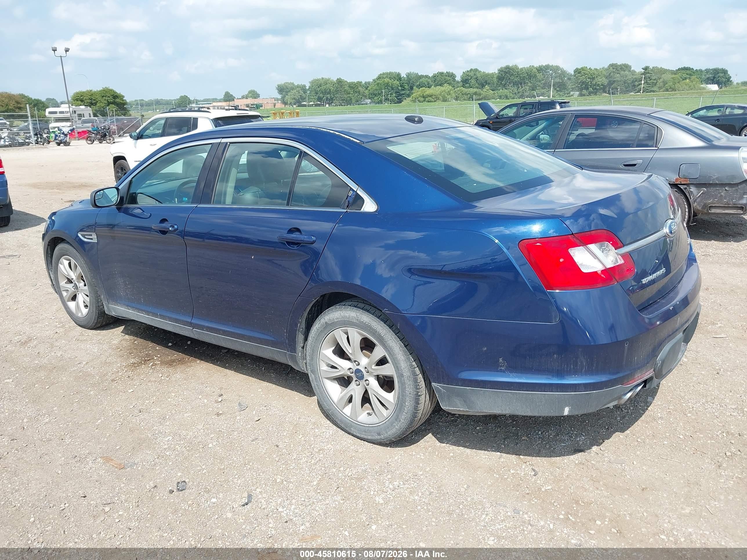 2012 Ford Taurus Sel Синий vin: 1FAHP2EWXCG133454