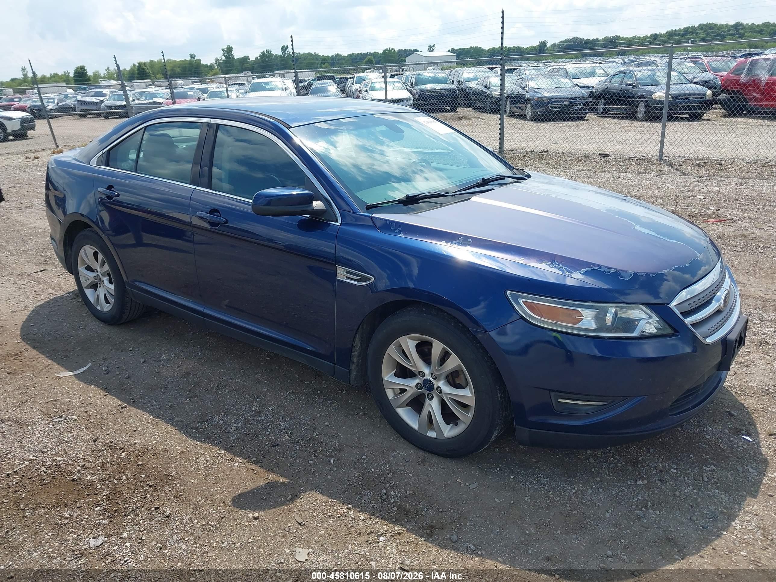 2012 Ford Taurus Sel Синий vin: 1FAHP2EWXCG133454