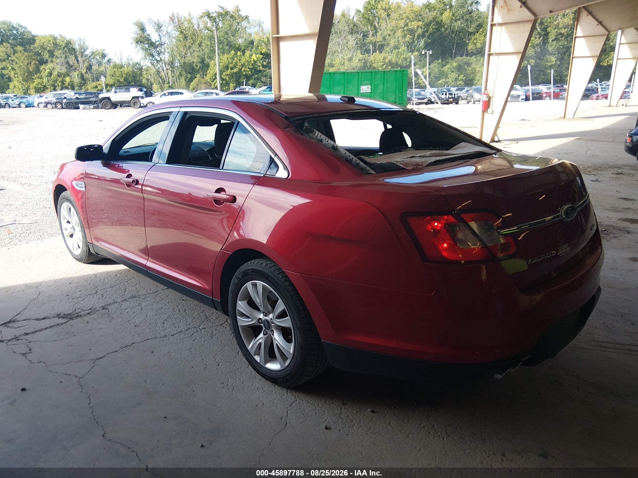 2012 Ford Taurus Sel Maroon vin: 1FAHP2EWXCG142123