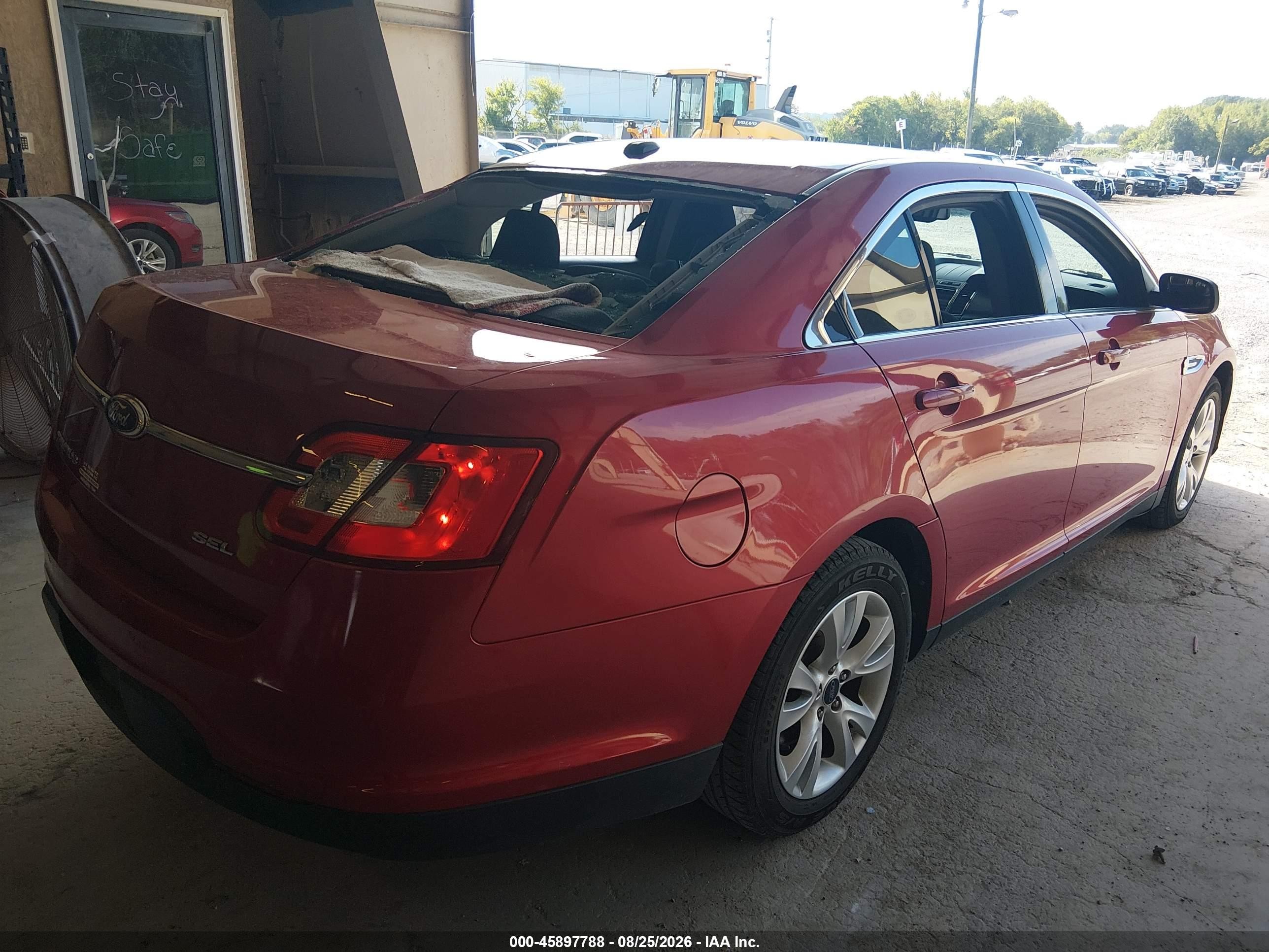 2012 Ford Taurus Sel Maroon vin: 1FAHP2EWXCG142123