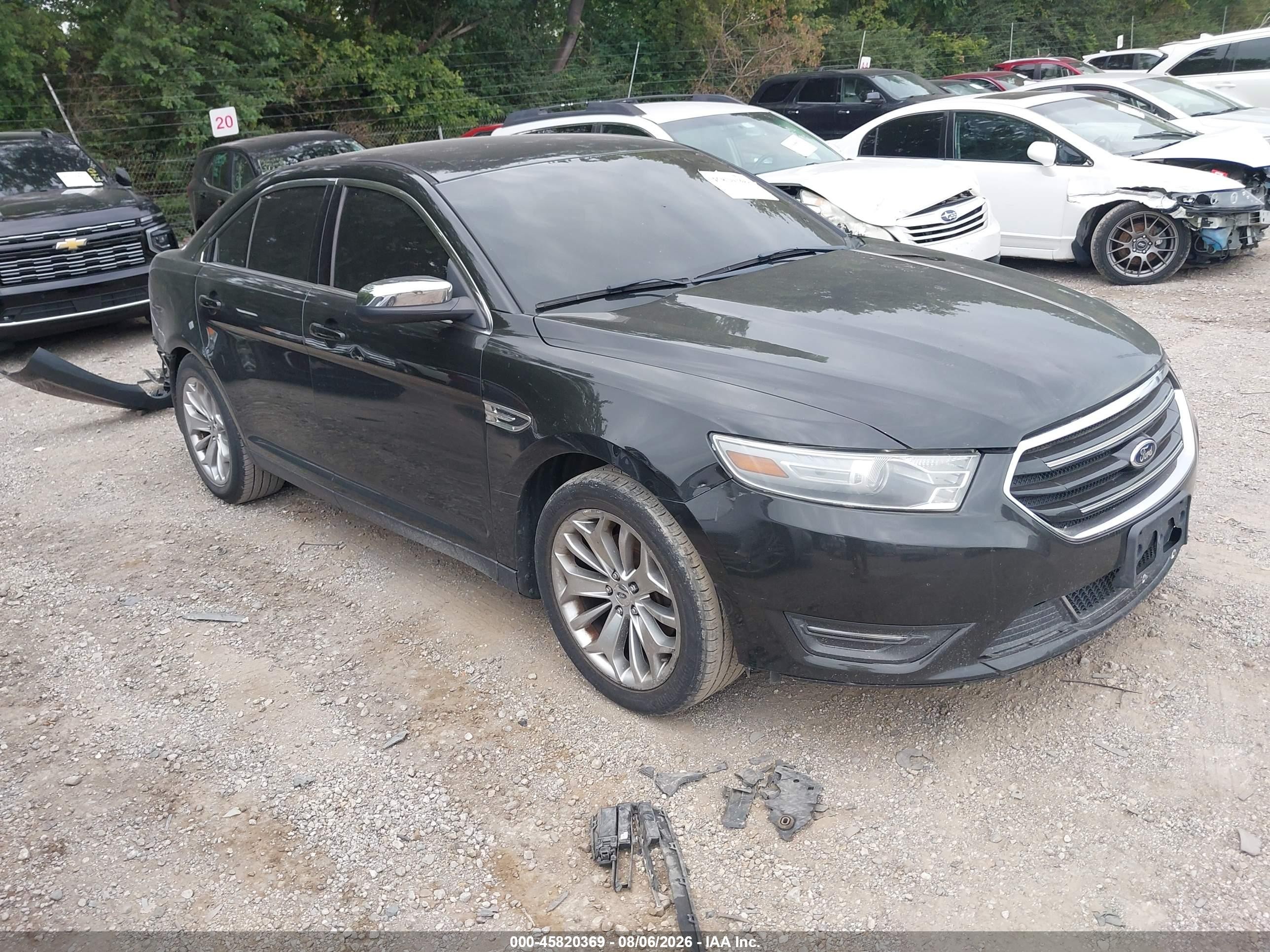 2013 Ford Taurus Limited Black vin: 1FAHP2F80DG193230