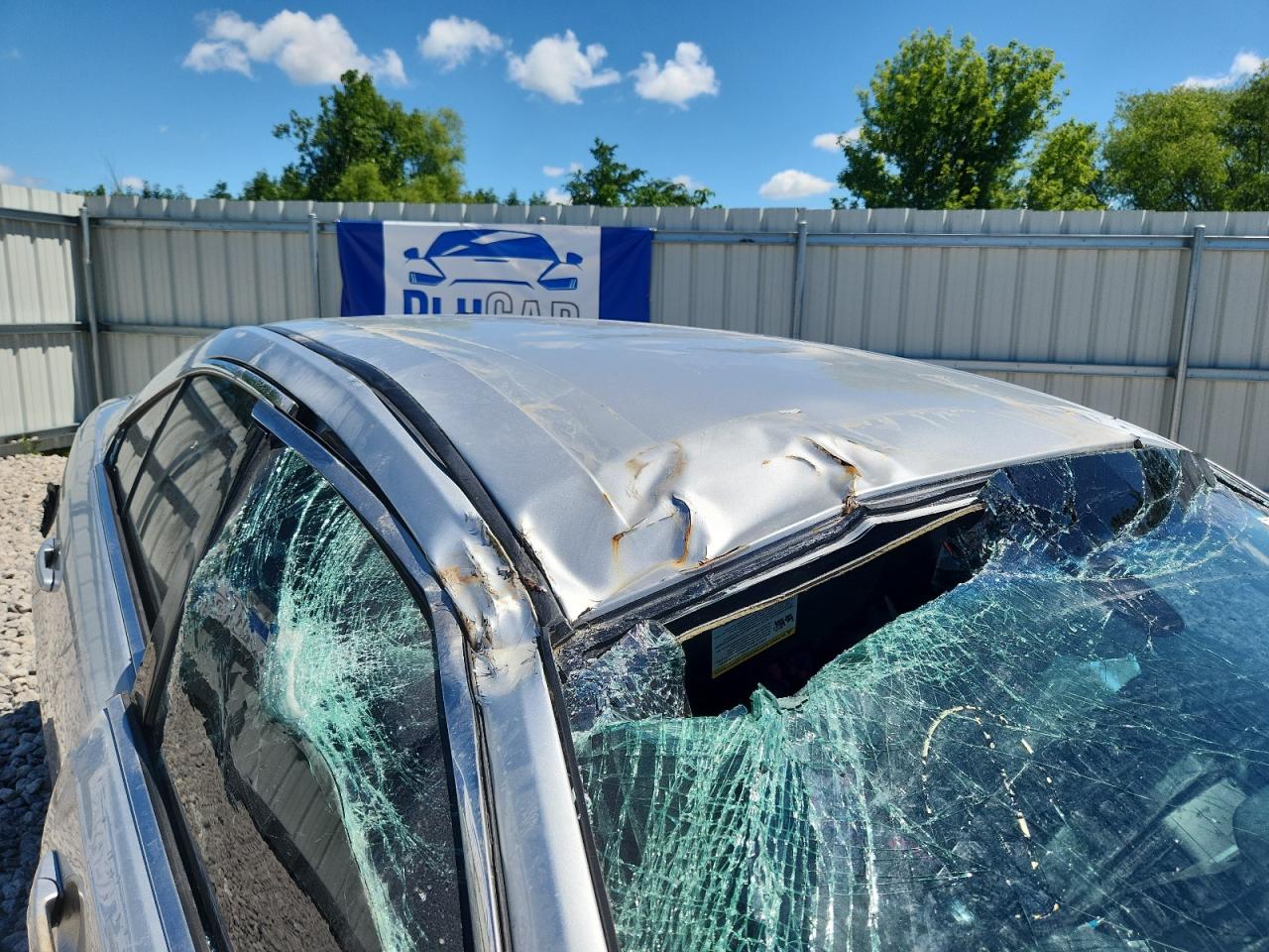 2013 Ford Taurus Silver vin: 1FAHP2F80DG200645 Damage: Roof, Dent(S) W/ Paint Dmg, > 12 Inches