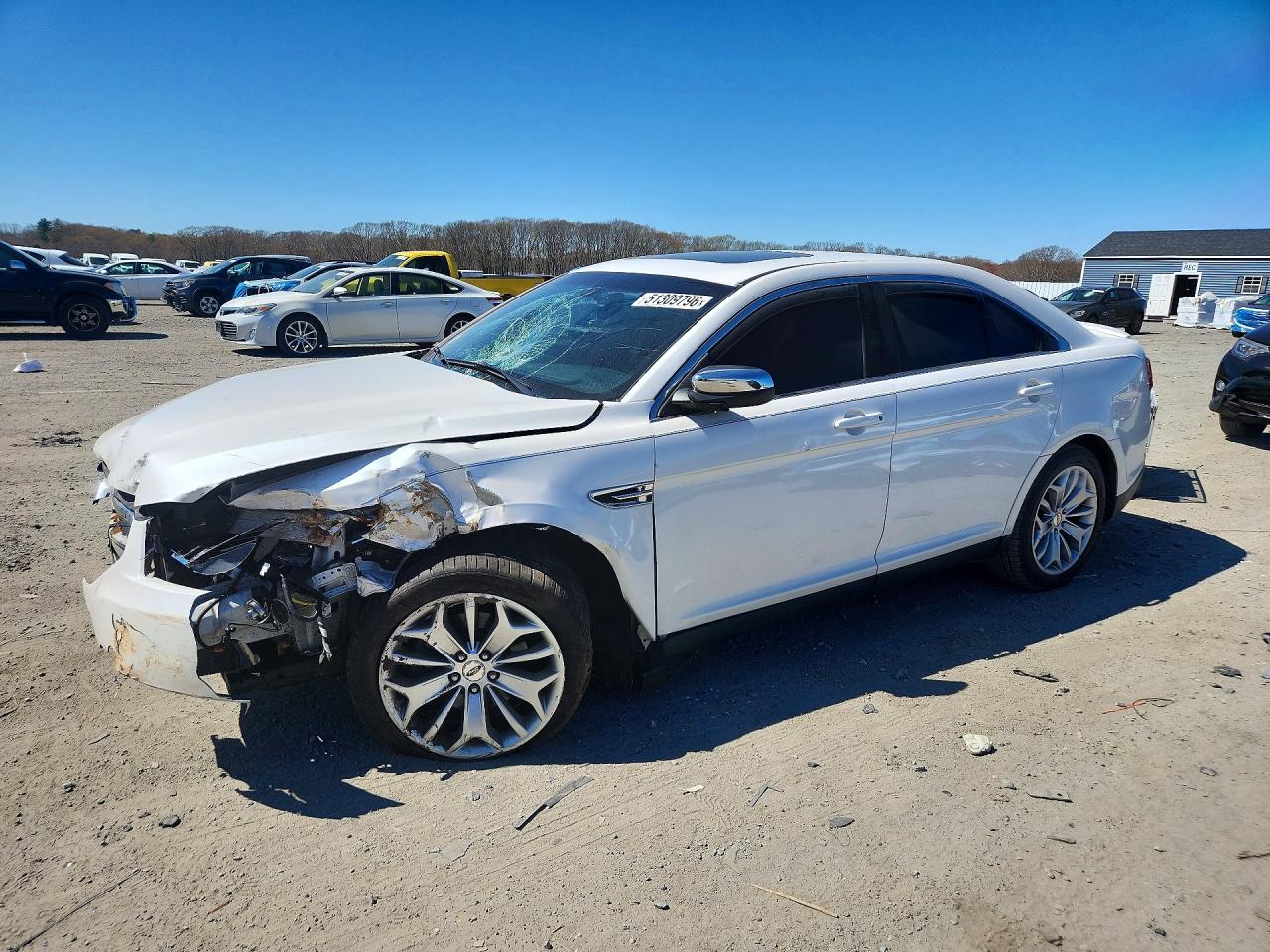 2015 Ford Taurus Limited White vin: 1FAHP2F80FG182263