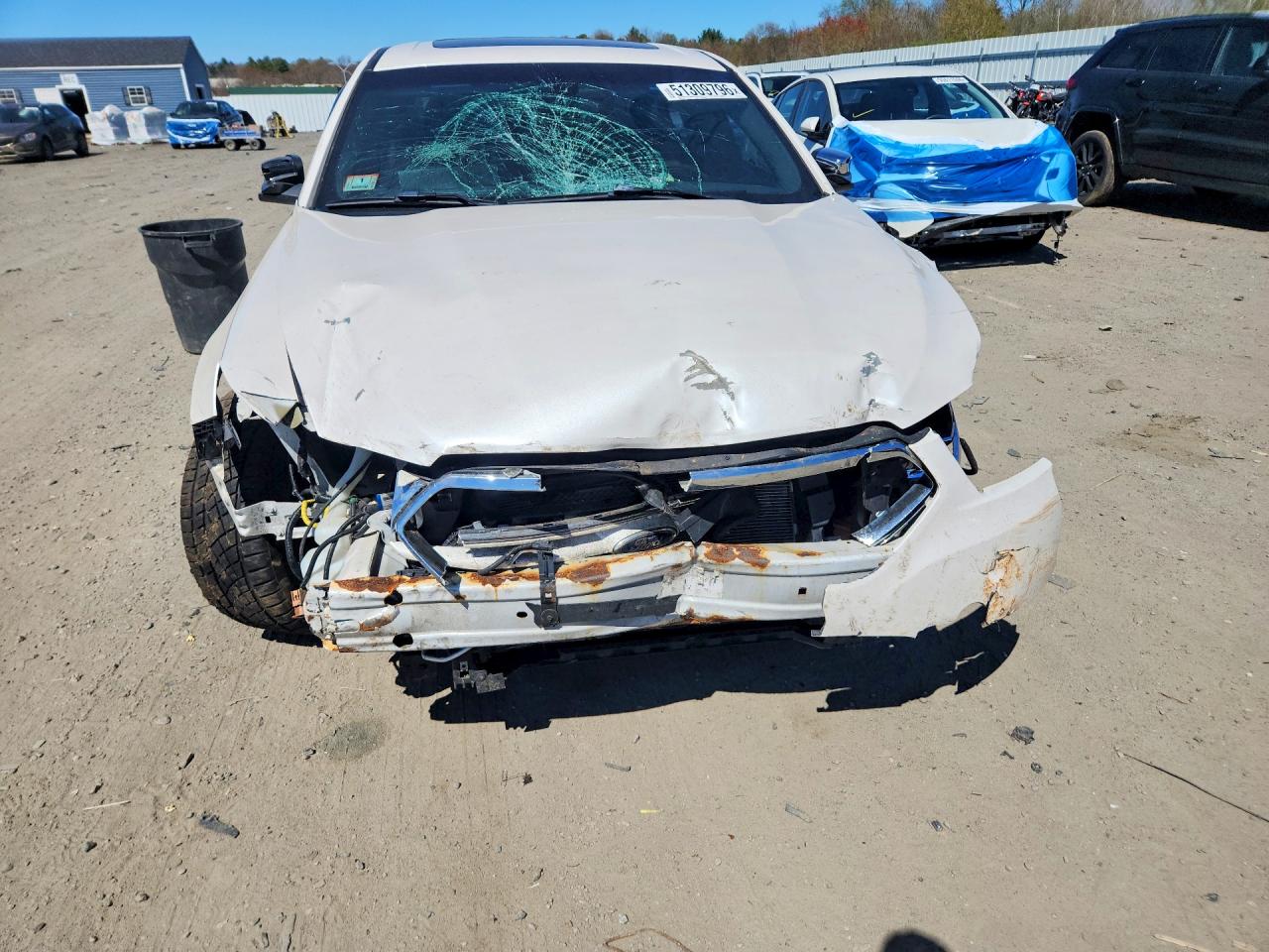 2015 Ford Taurus Limited White vin: 1FAHP2F80FG182263