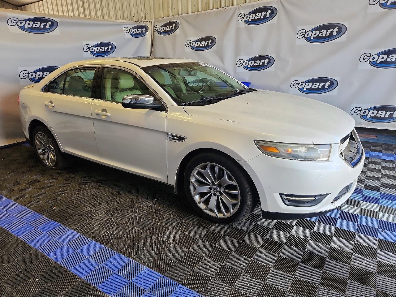 2013 Ford Taurus Limited White vin: 1FAHP2F81DG165856