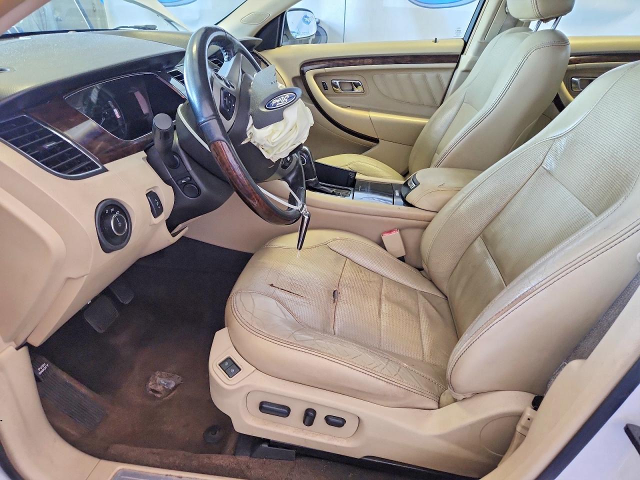 2013 Ford Taurus Limited White vin: 1FAHP2F81DG165856