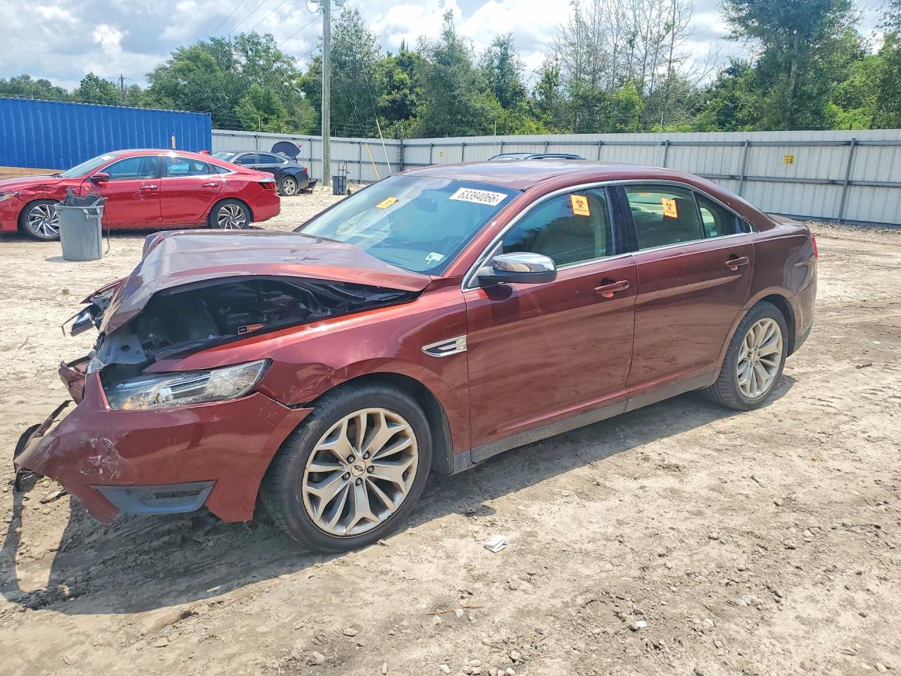 2015 Ford Taurus Limited Burgundy vin: 1FAHP2F81FG100993