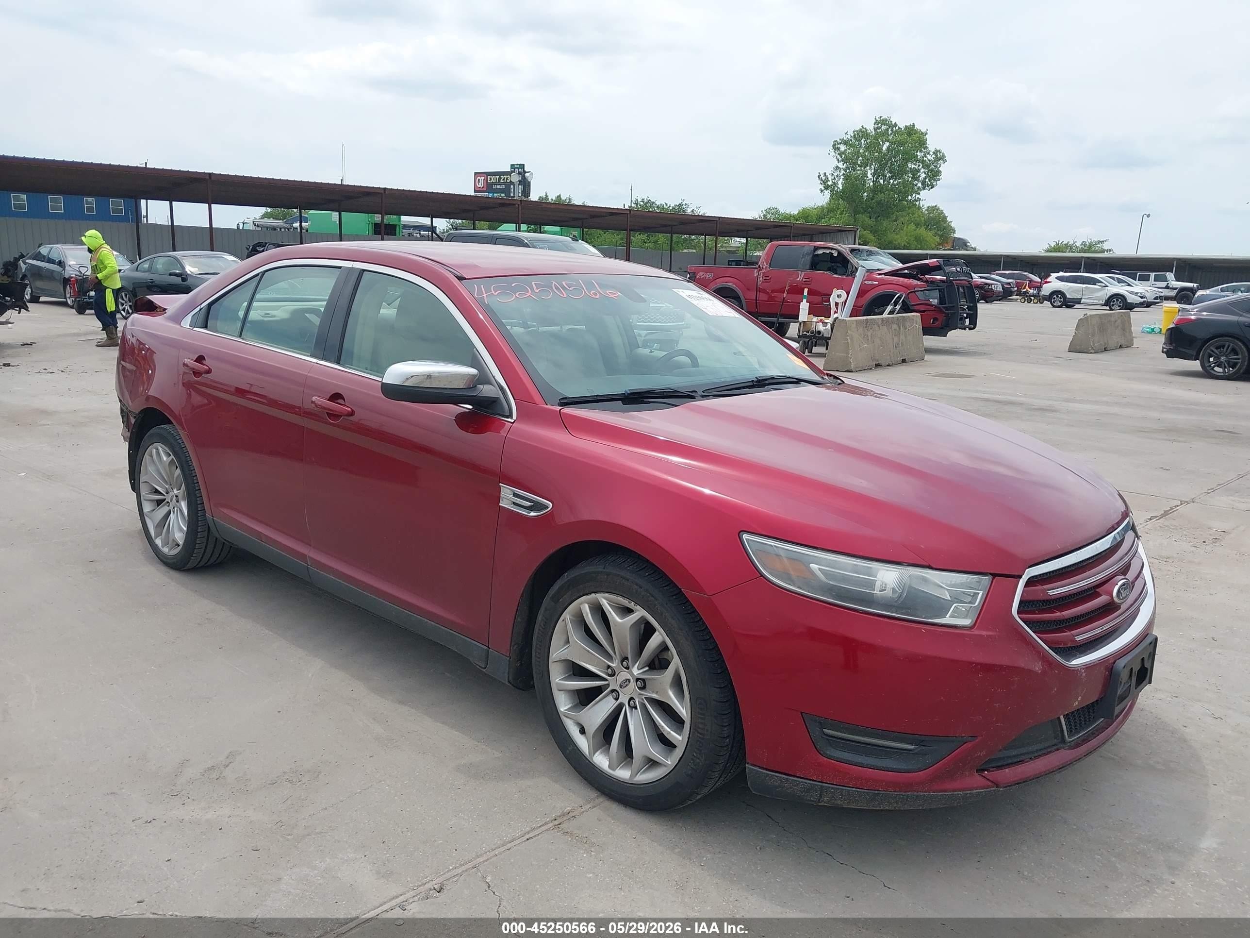 2015 Ford Taurus Limited Burgundy vin: 1FAHP2F81FG110861