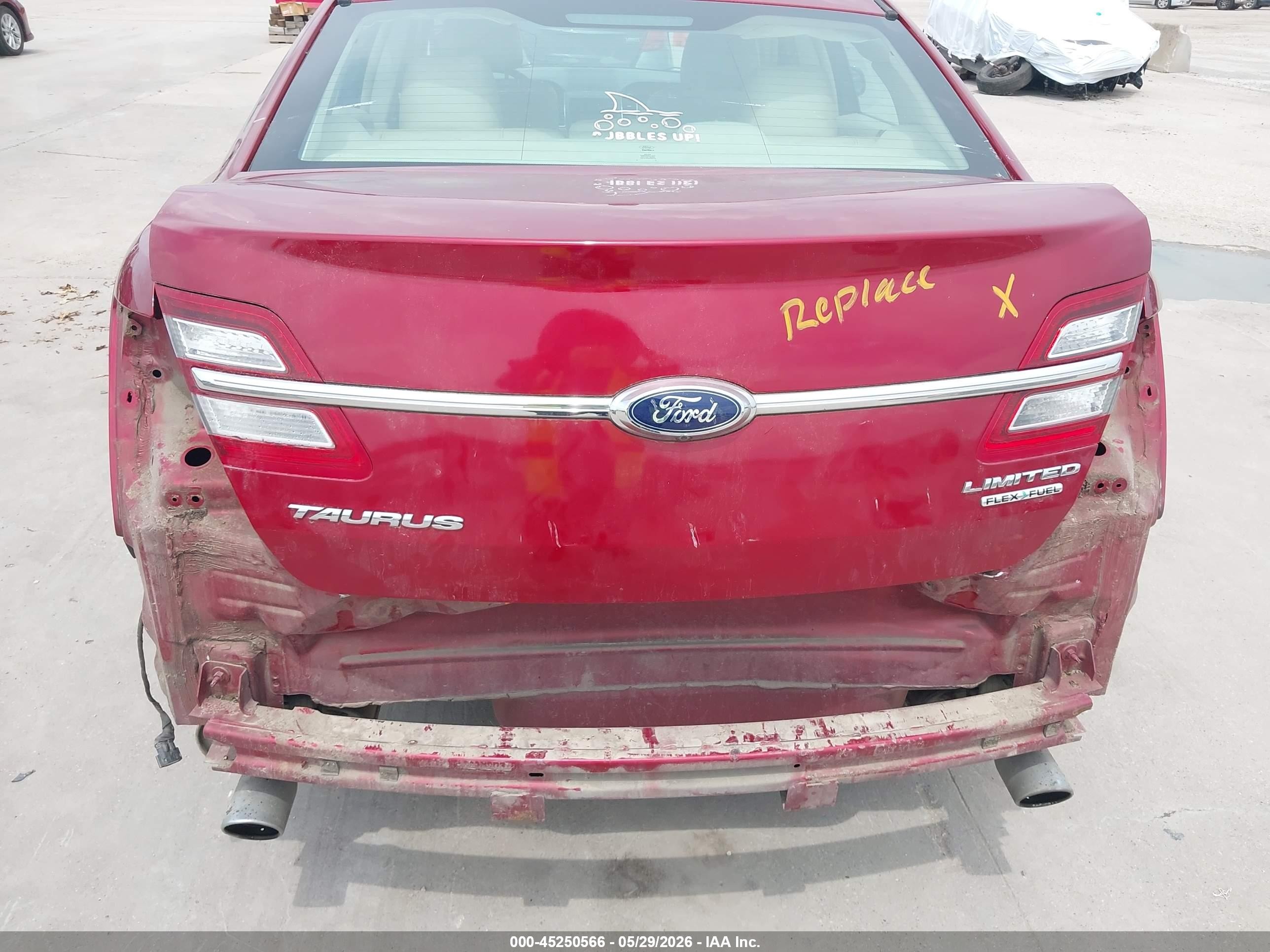 2015 Ford Taurus Limited Бордовый vin: 1FAHP2F81FG110861