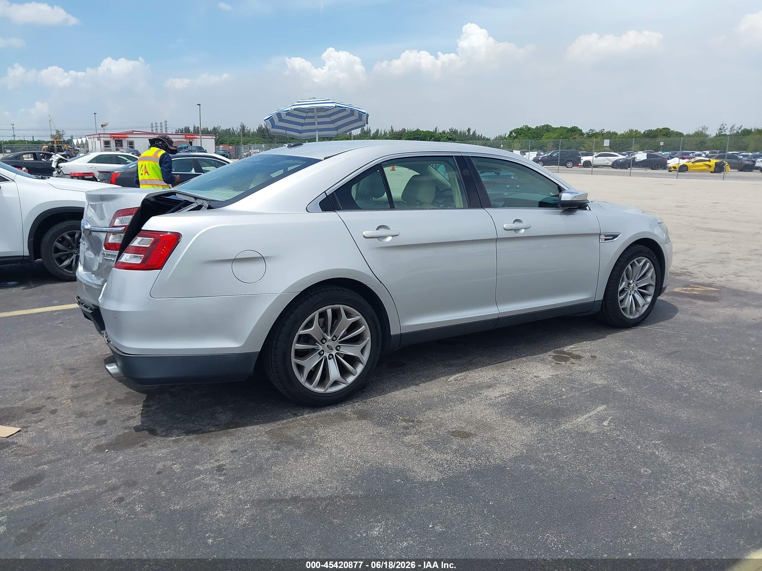 2015 Ford Taurus Limited Silver vin: 1FAHP2F81FG144282